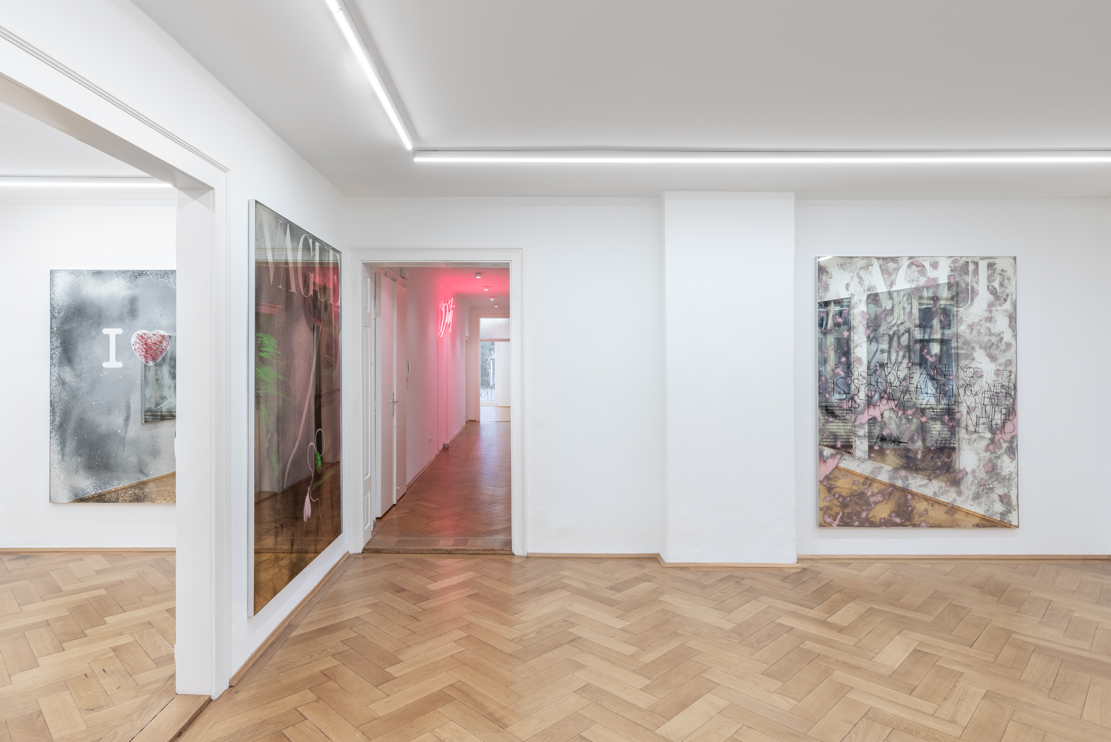 Installation view, Olga Migliaressi-Phoca: DIRTY DANCING, Britta Rettberg Munich, 2025.