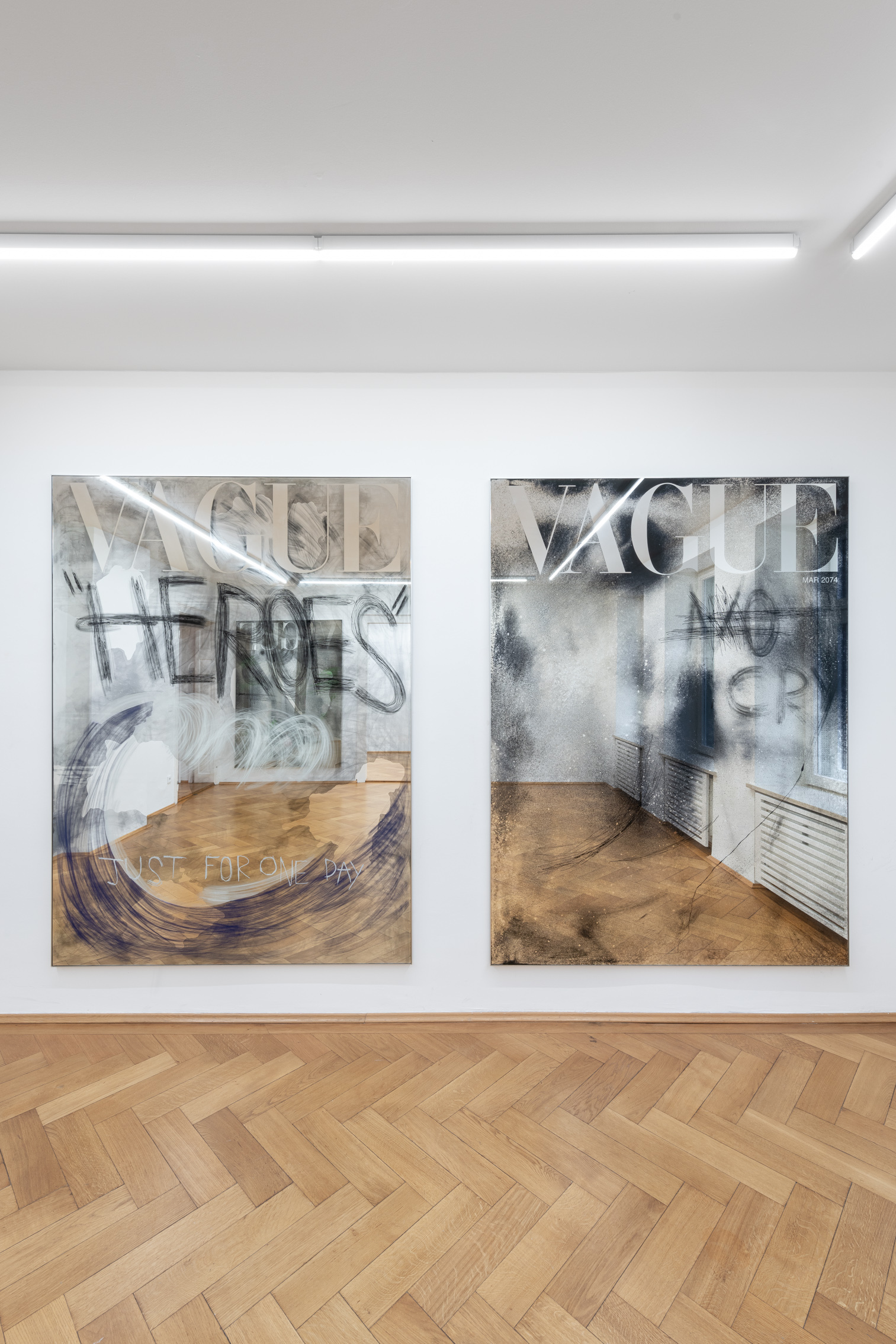 Installation view, Olga Migliaressi-Phoca: DIRTY DANCING, Britta Rettberg Munich, 2025.