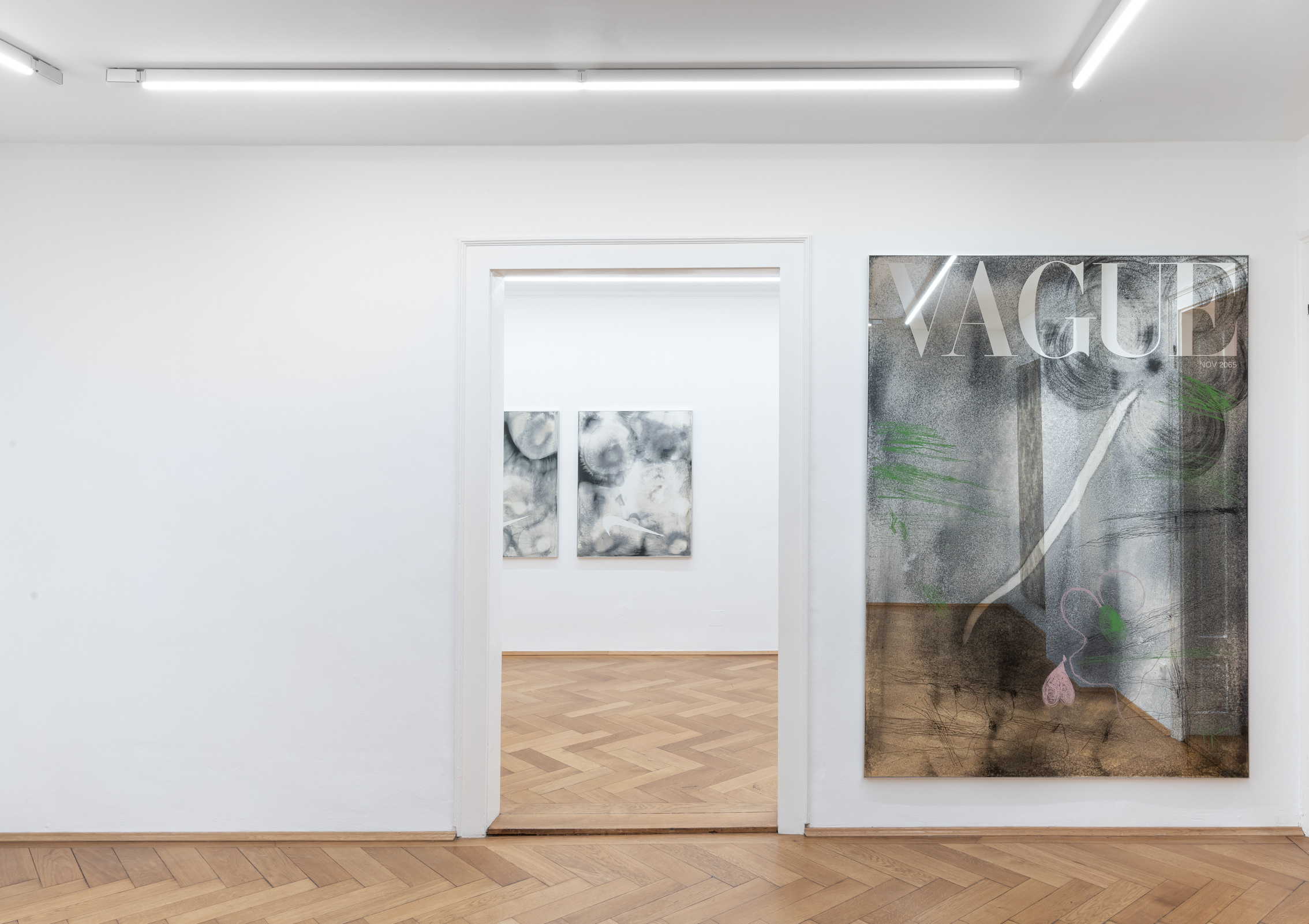 Installation view, Olga Migliaressi-Phoca: DIRTY DANCING, Britta Rettberg Munich, 2025.