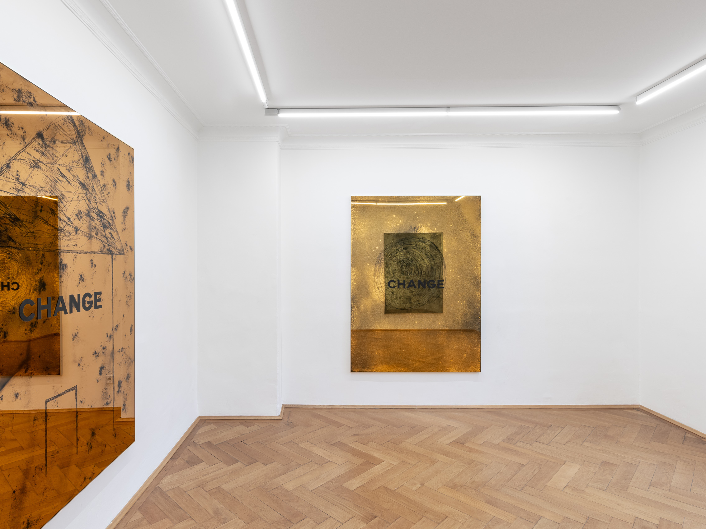 Installation view, Olga Migliaressi-Phoca: DIRTY DANCING, Britta Rettberg Munich, 2025.
