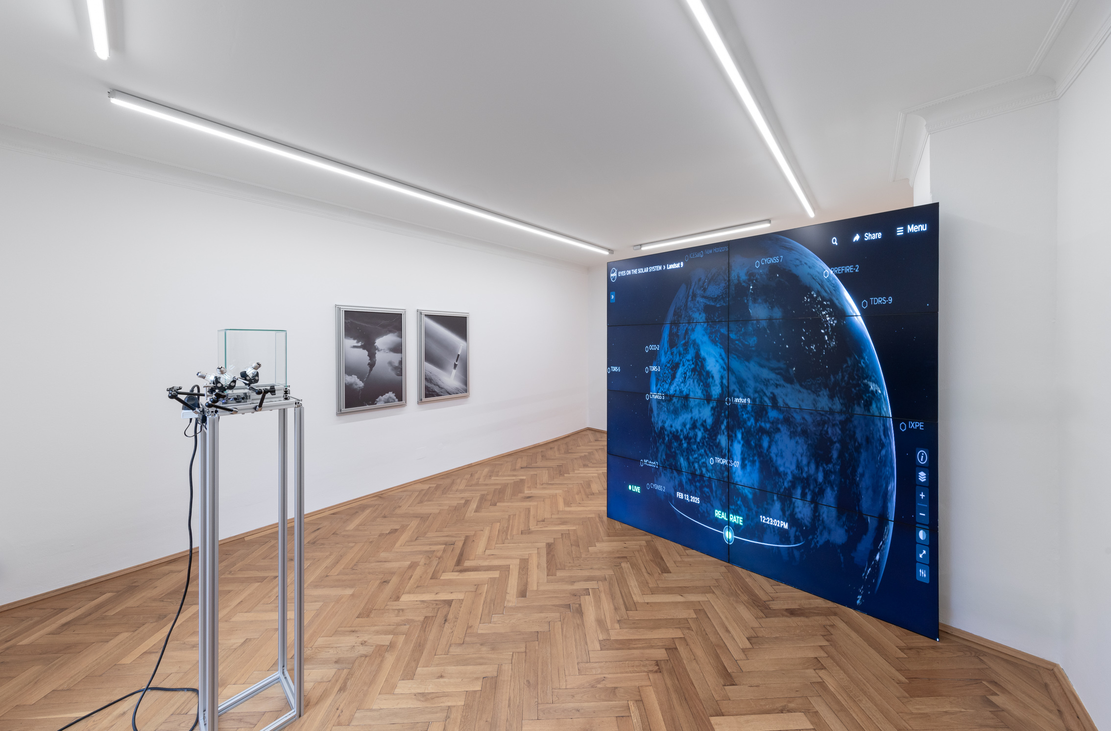 Installation view, "Warm Silver Skies", Tatjana Vall @park, 2025, Britta Rettberg Munich.