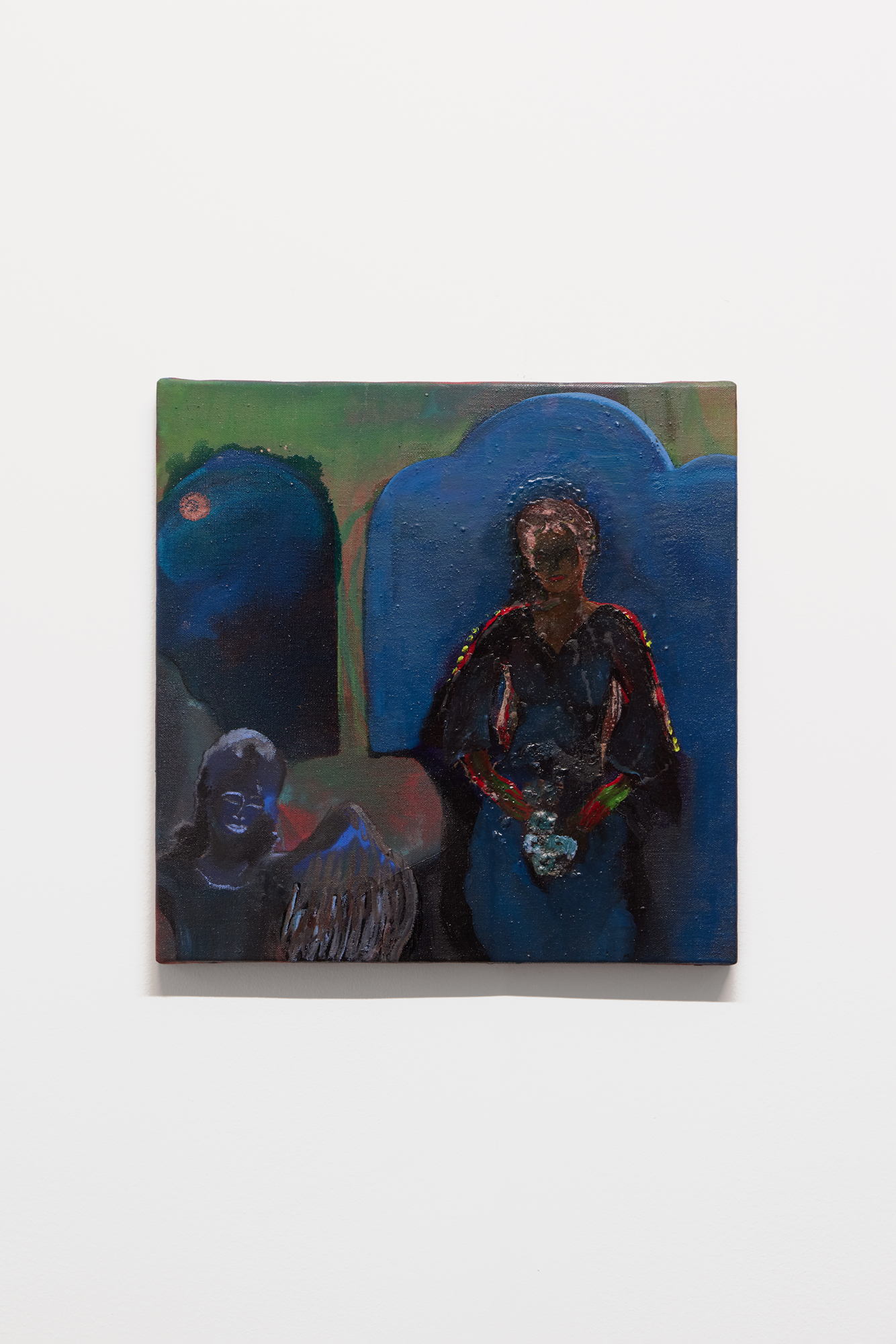 Inès di Folco Jemni, 22h22, 2025, oil on canvas, 40 × 40 × 2 cm. Courtesy of the artist and Crèvecœur, Paris.