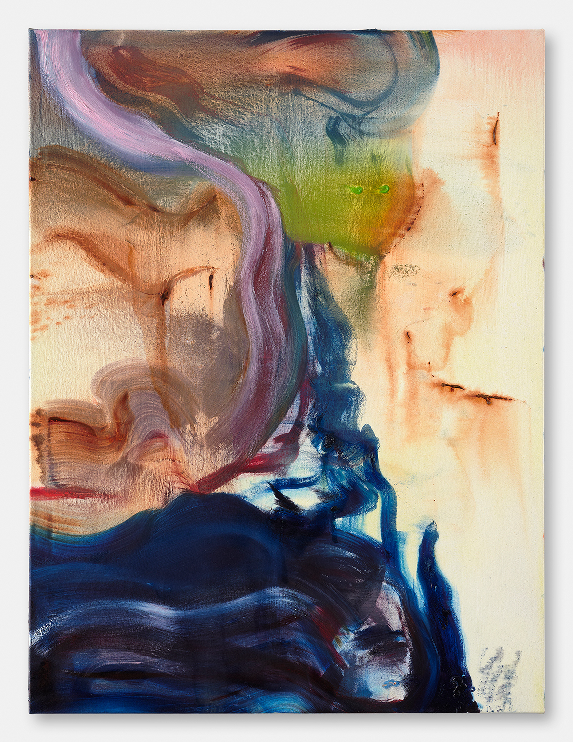 Behind the Mountains 2024, oil on canvas, 160 x 120 cm