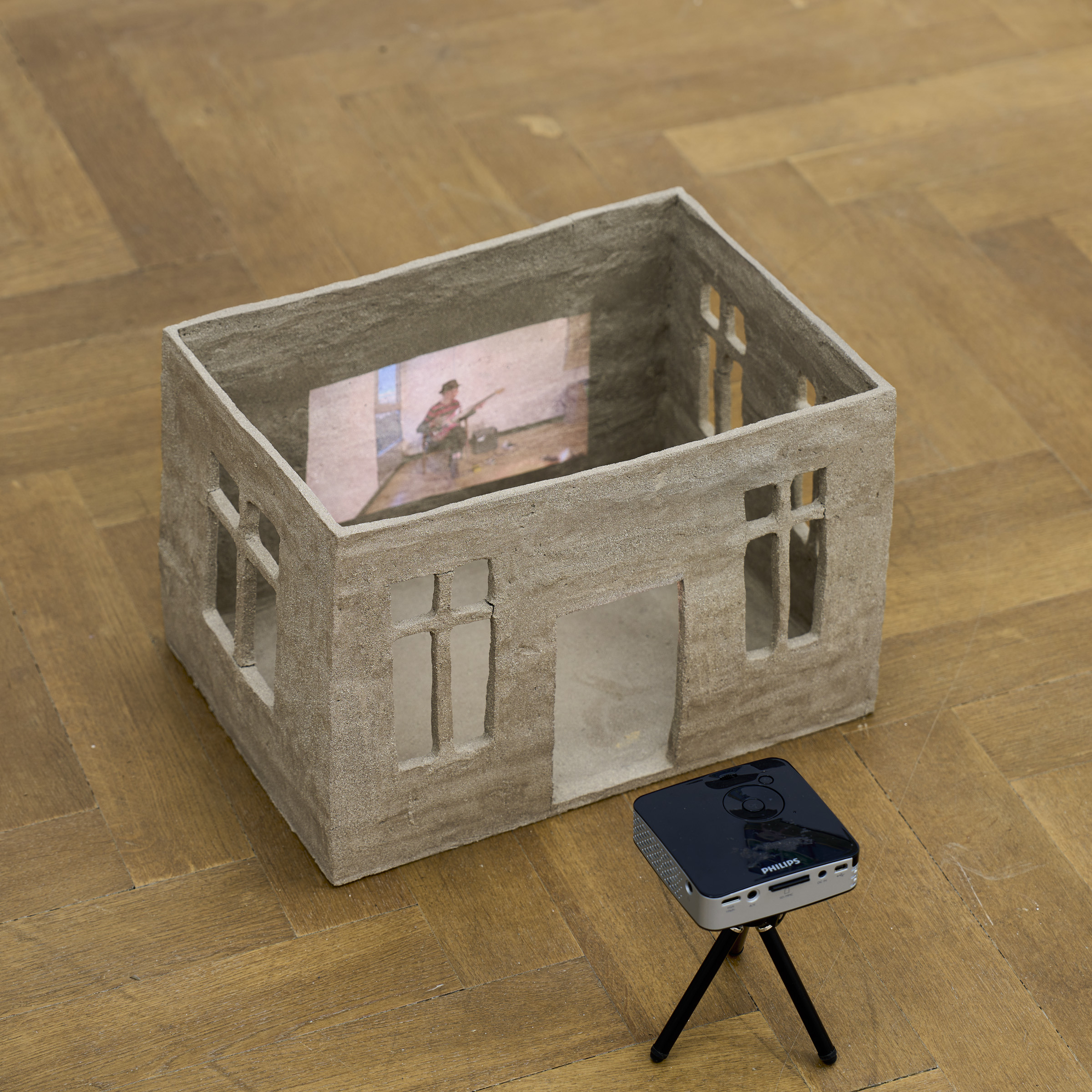 Installation view from "The Language of the Night" by Masha Silchenko at Import Export, Warsaw, 2025