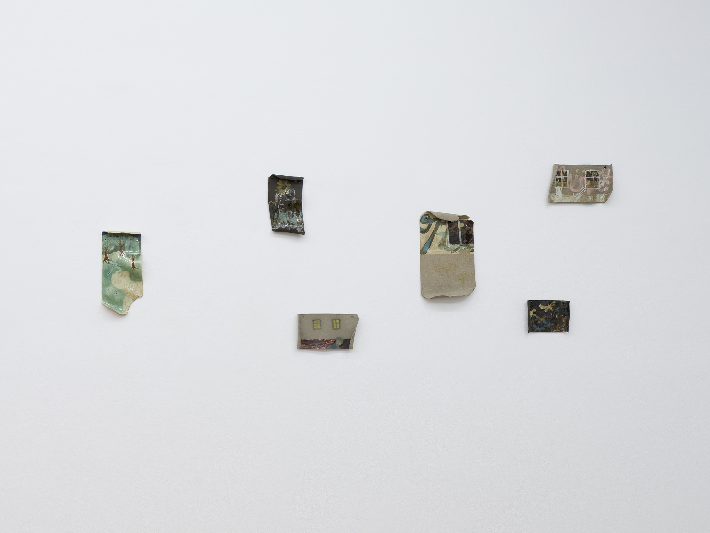 Installation view from "The Language of the Night" by Masha Silchenko at Import Export, Warsaw, 2025