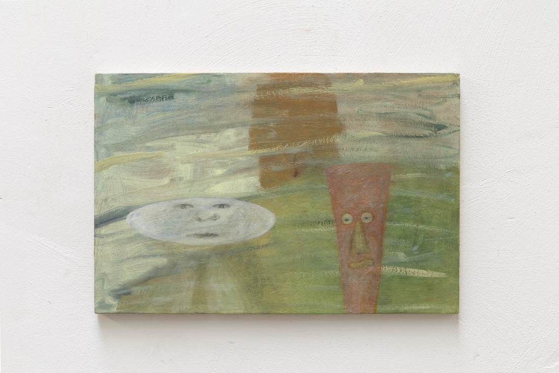 TENKI HIRAMATSU New Kind of Neighborhood, 2024 Oil on canvas over wooden panel 40 x 60 cm Unique