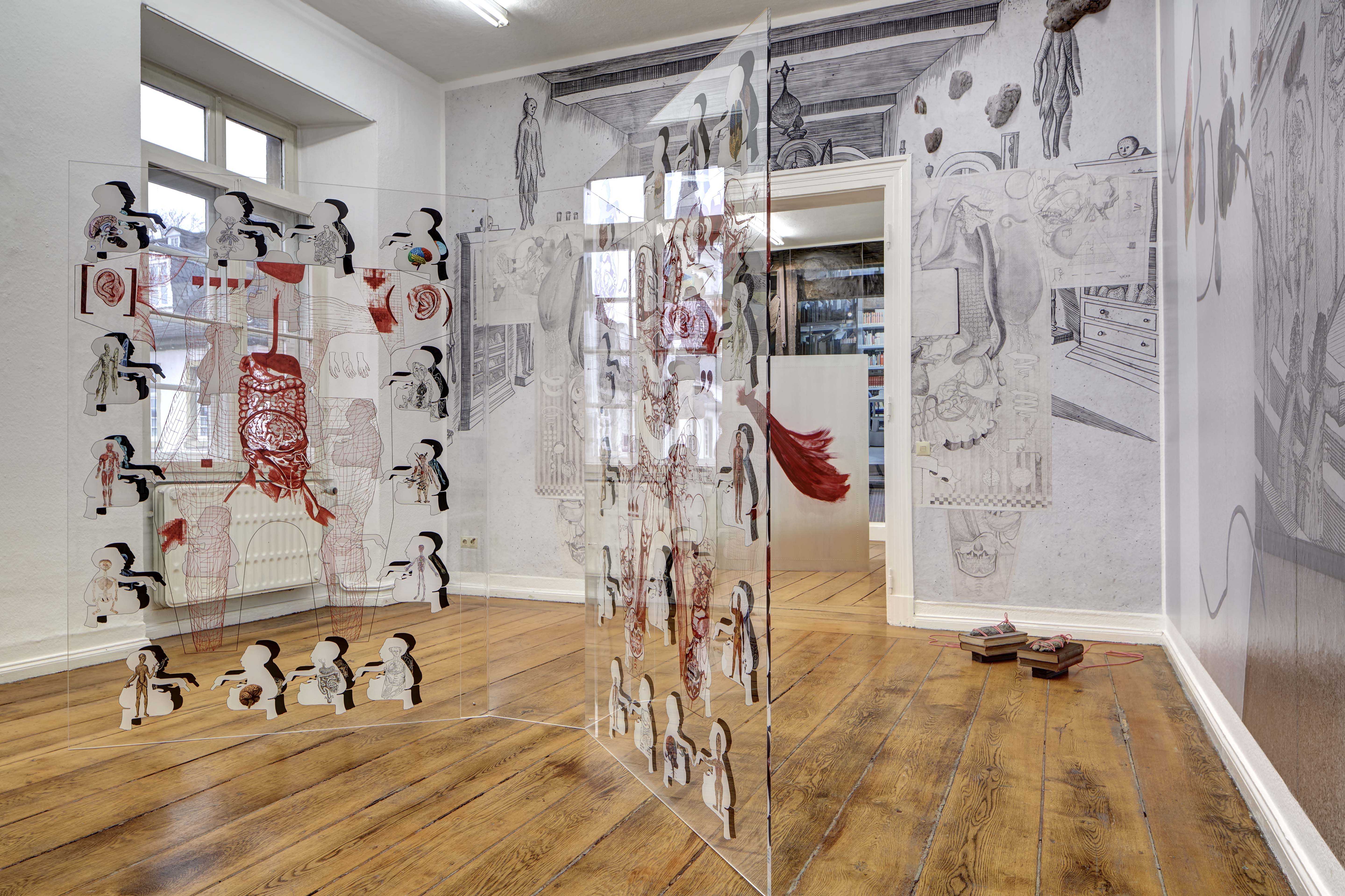 Mariechen Danz, Knot in Arrow, 2025, Installation view at Kunstverein Arnsberg. Photo: Michel Ptasinski.
