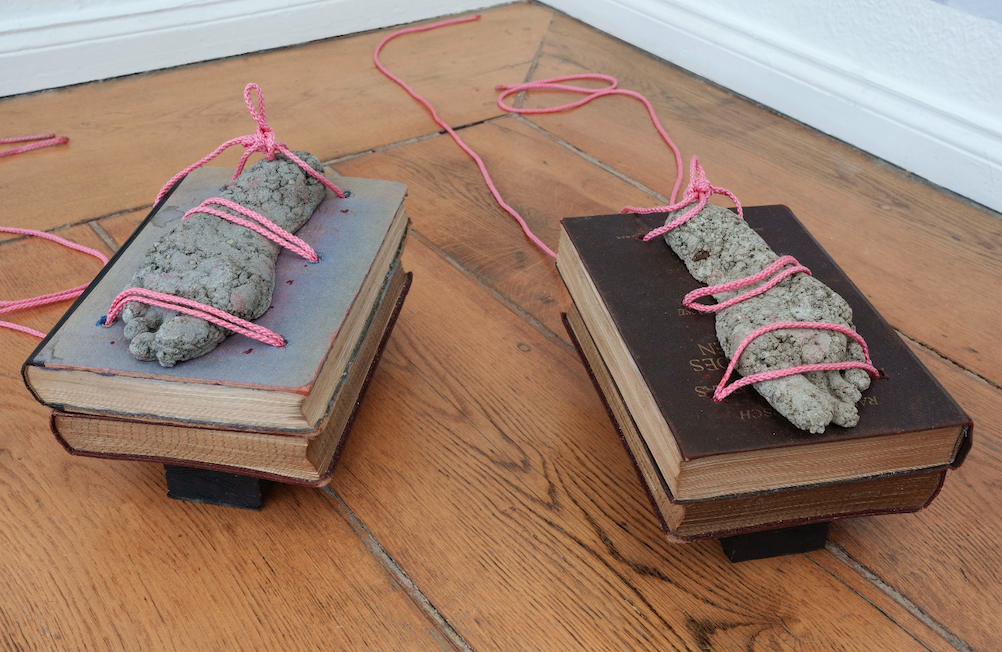 Mariechen Danz, Book shoes, 2018. Photo: Michel Ptasinski.