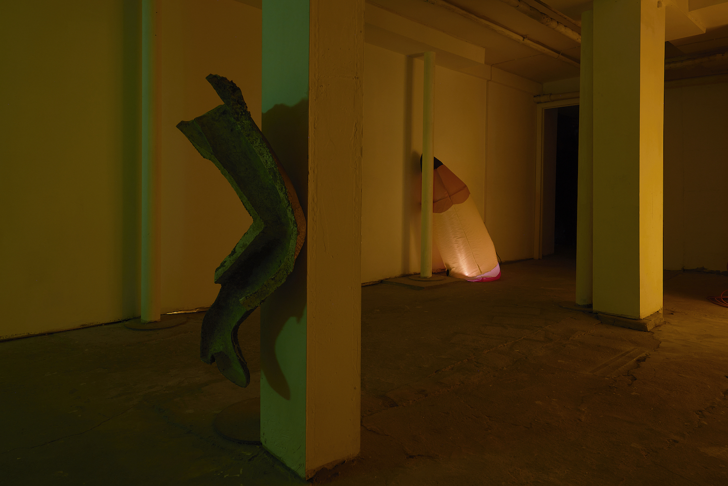 Jacob Jackmauh, âAdmissions,â 2025, installation view, Parent Company, New York