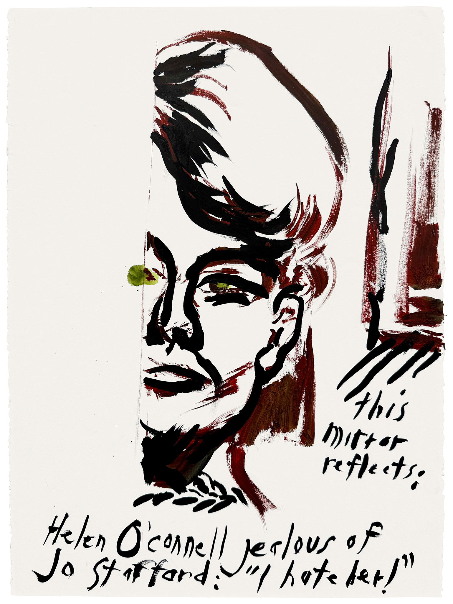 Raymond Pettibon, Envy, ink on paper, 30 Ă 22 in.