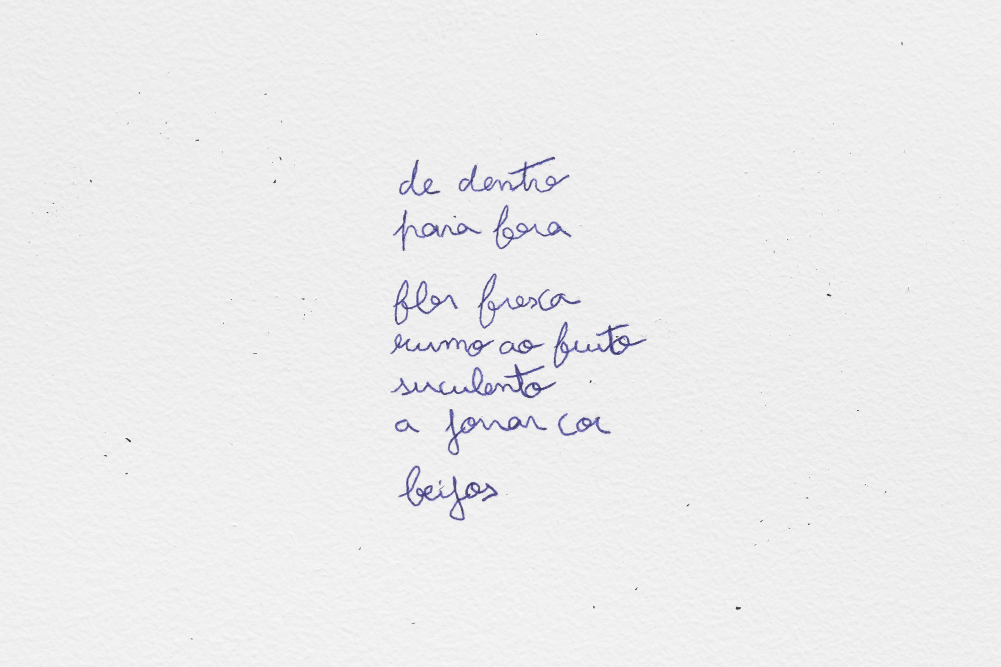 page de route 24, 2025 - Text transferred to the wall using hectographic paper for tattoos