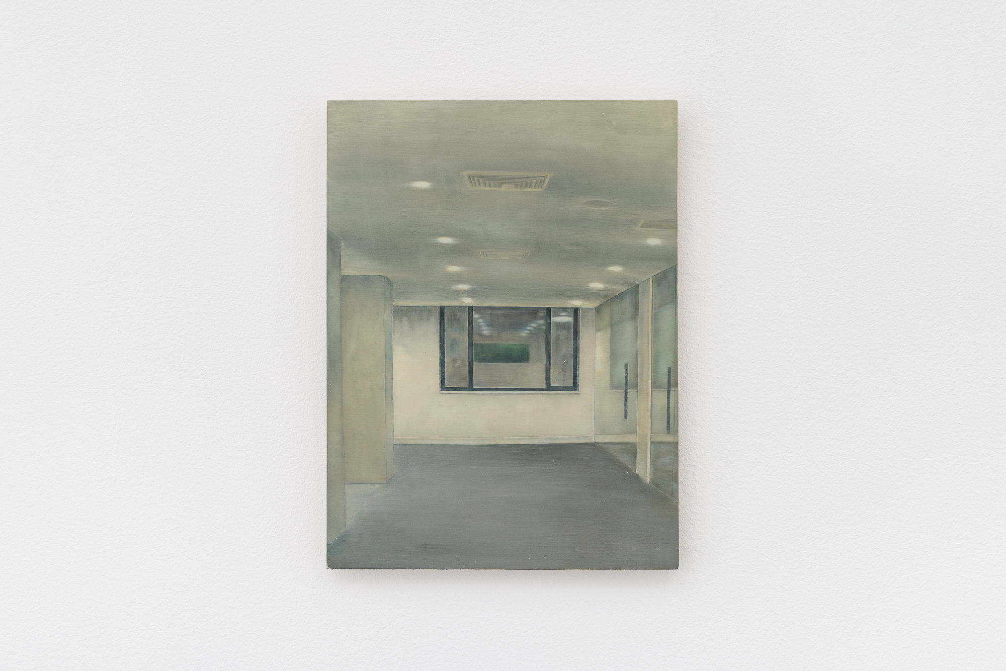 Kate Wallace, 'A place of a former meeting', 2025, oil on board, 24 x 18 cm