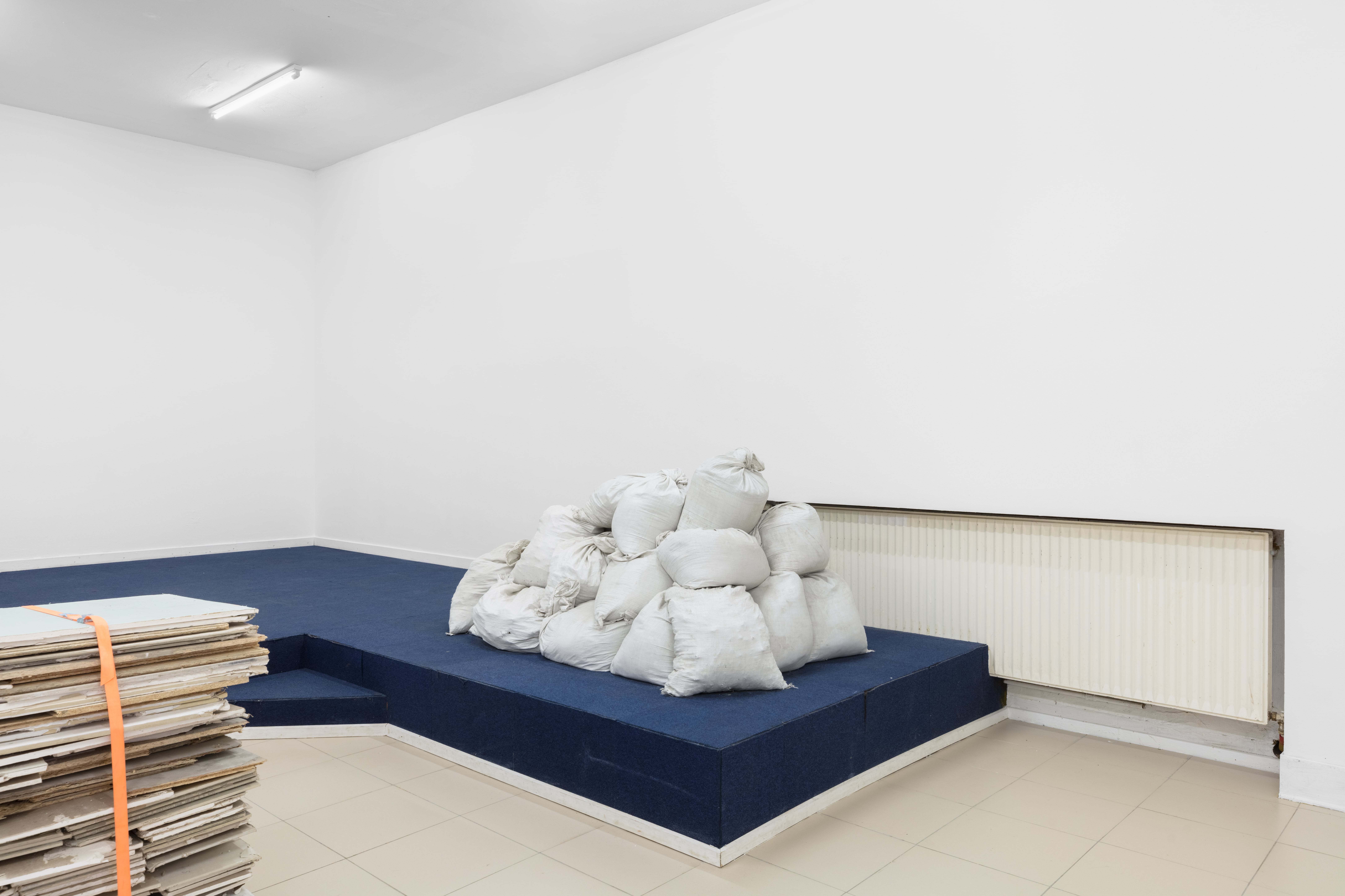 Yoel Pytowski, Dormant Body, 2025. Multi-media installation, exhibition view. Dormant Body. After The Porous Lodge, curated by Zuzanna Rachowska and Camille Van Meenen, 07/02-21/03/2025, KOMPLOT Brussels. Image courtesy of Silvia Cappellari.