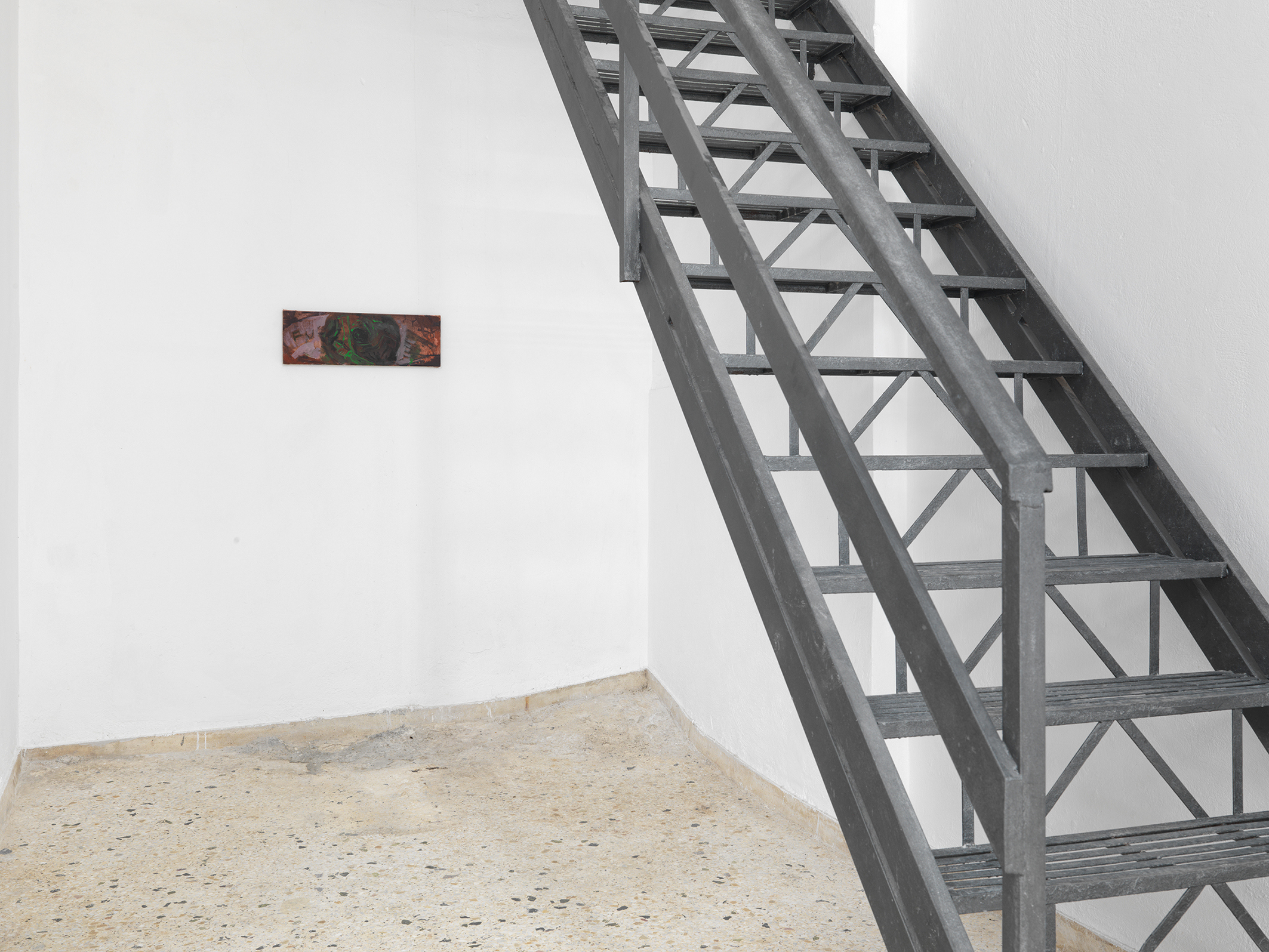 Installation view - Sfgdd, 2024, oil on linen, 20 x 60 cm