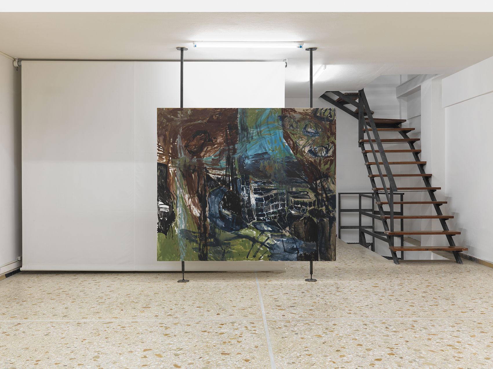 Installation view - Full moon, 2025, oil on linen, 180 x 210 cm