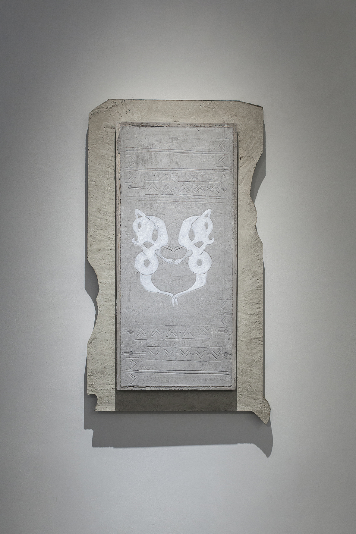 Artwork "Ghost Dog" (fresco, concrete, 2025). "Samurai Horizon" by Madlen Hirtentreu. Photography by Alana Proosa