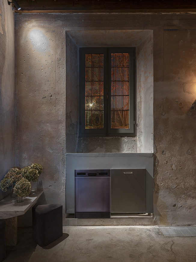 Dr. Barry & Ms. Hyde, Nighttime installation view