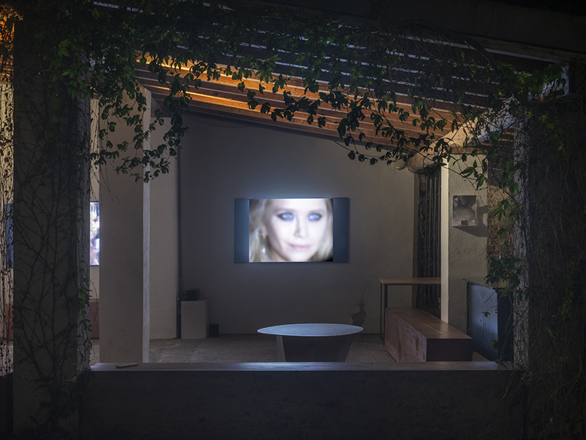 Dr. Barry & Ms. Hyde, Nighttime installation view