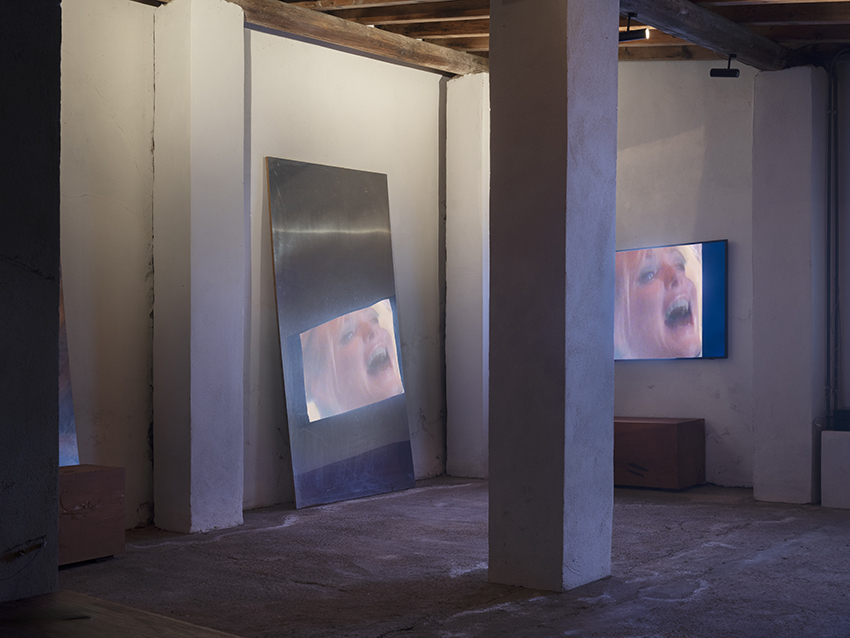 Dr. Barry & Ms. Hyde, Nighttime installation view