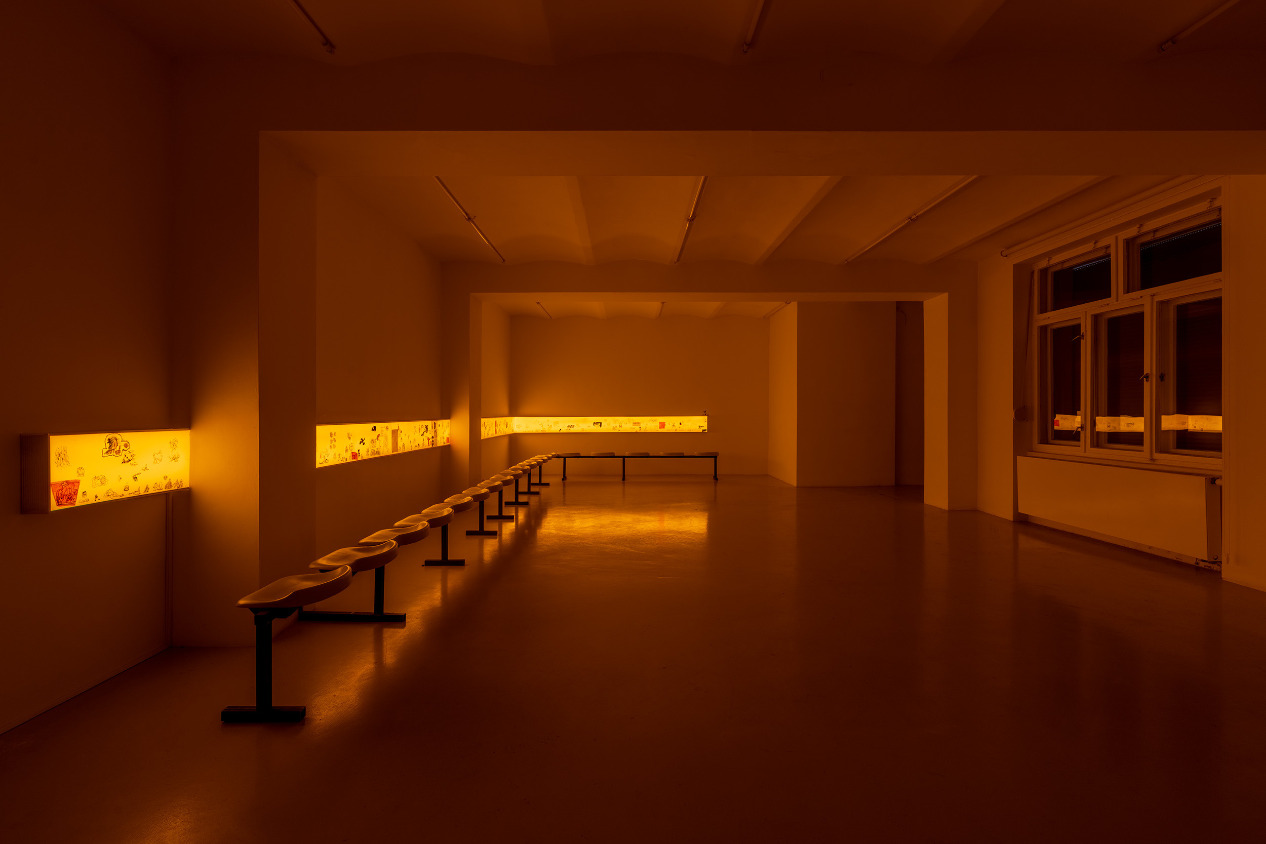 Exhibition view, Gallery of failure or museum of trying, Miki Tkacz at Galeria Skala.