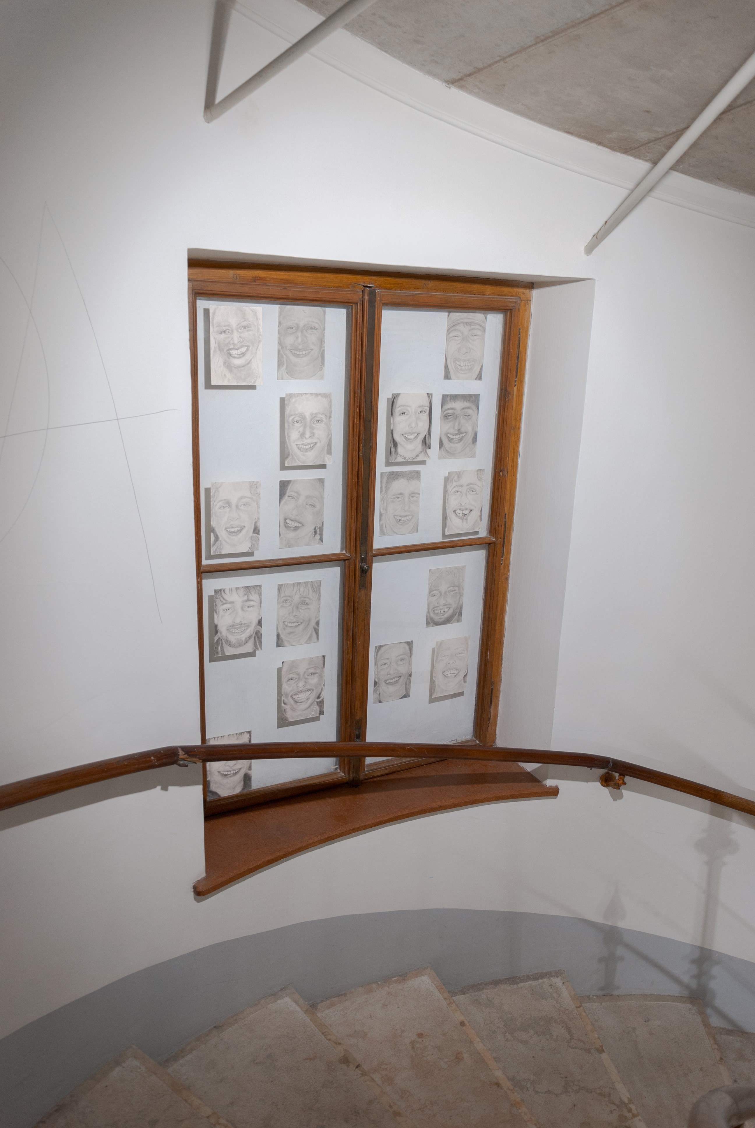 Thyra Wanwi, smile nr. 1,2,3,4,6,7,8,9,11,15,16,17,18,19,20,21,22, 2024-2025, 14.8 x 21 cm, Pencil on paper