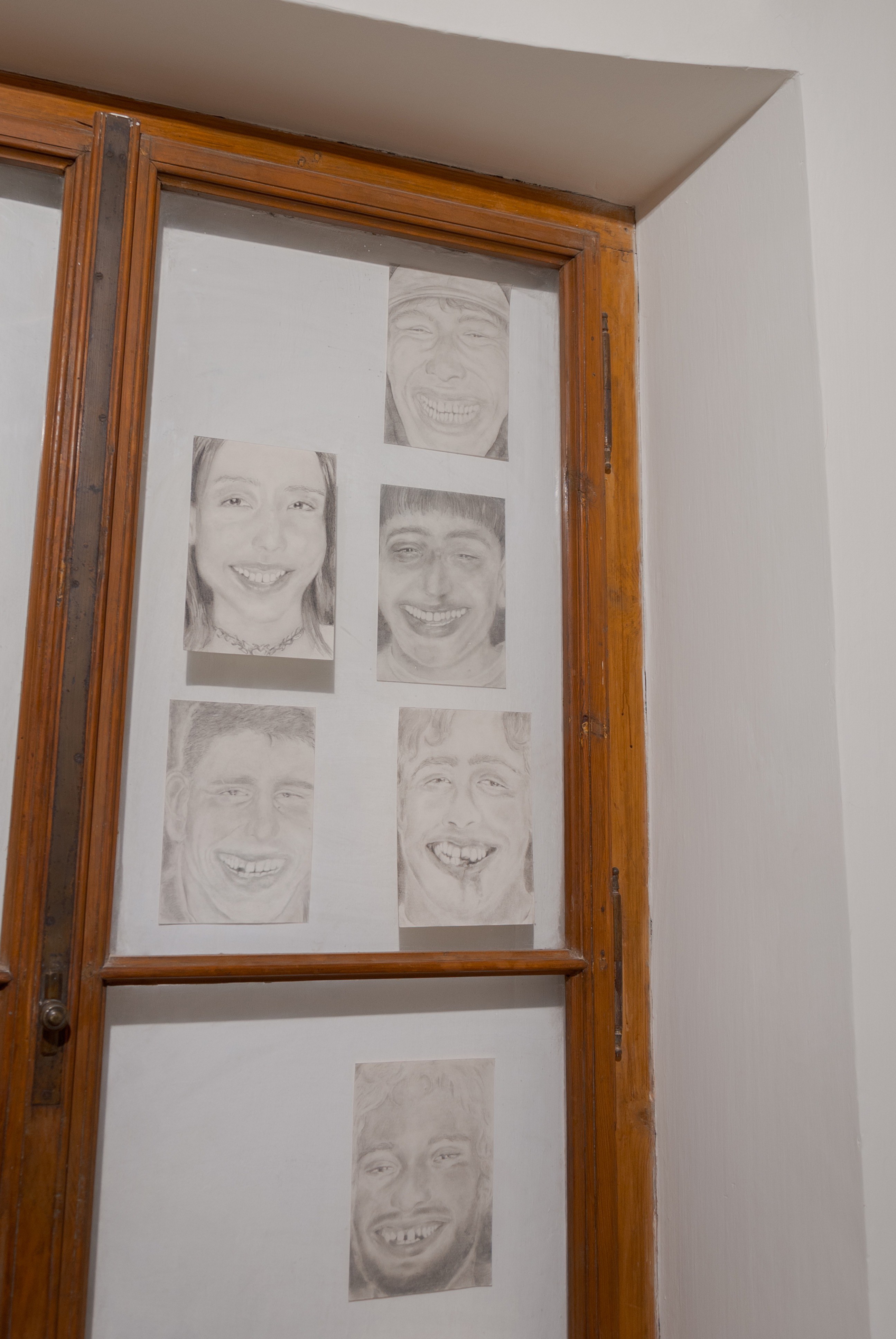 Thyra Wanwi, smile nr. 1,2,3,4,6,7,8,9,11,15,16,17,18,19,20,21,22, 2024-2025, 14.8 x 21 cm, Pencil on paper