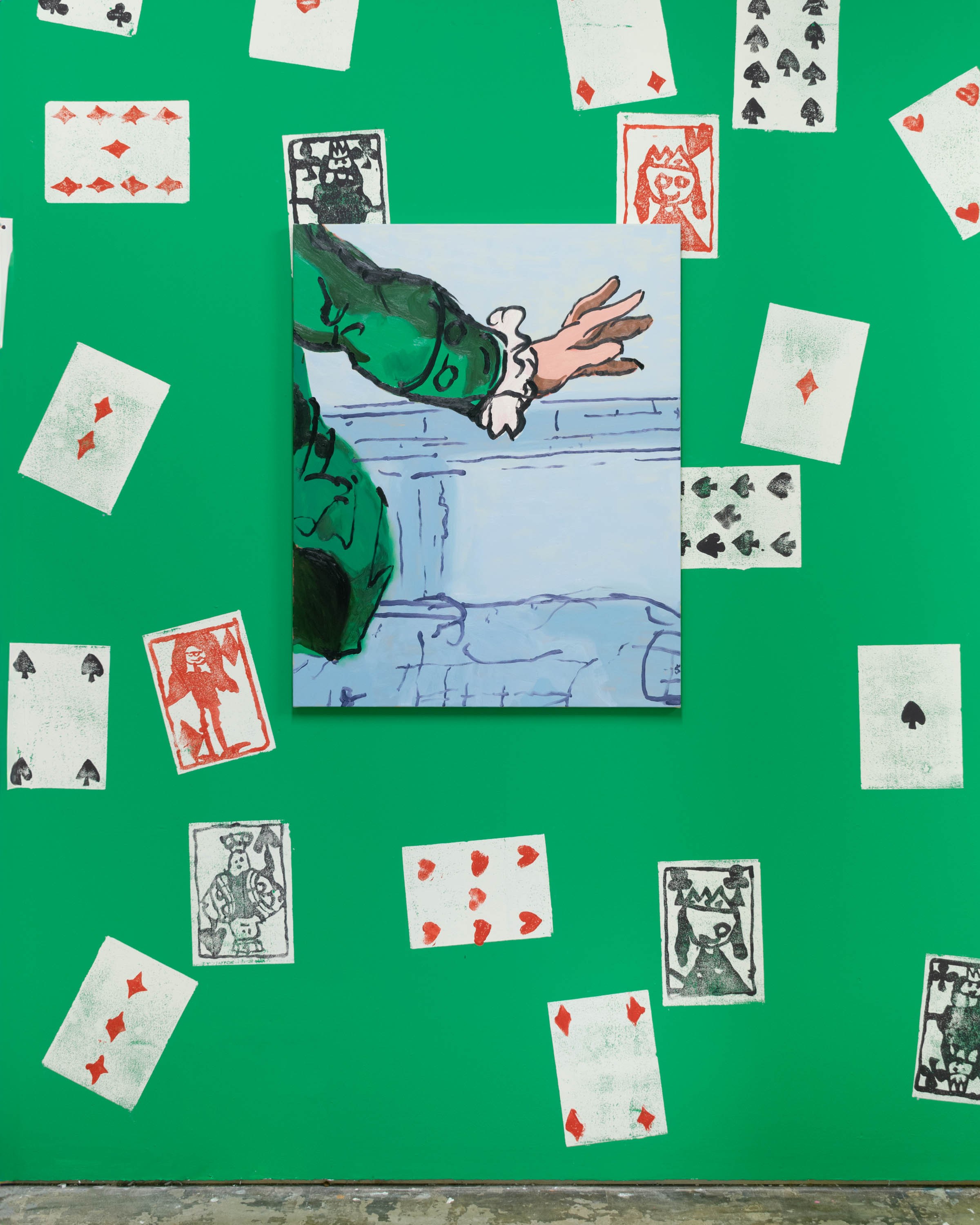 Offscreen, Charlie Billingham, Oil on linen, 100 x 80cm, 2024