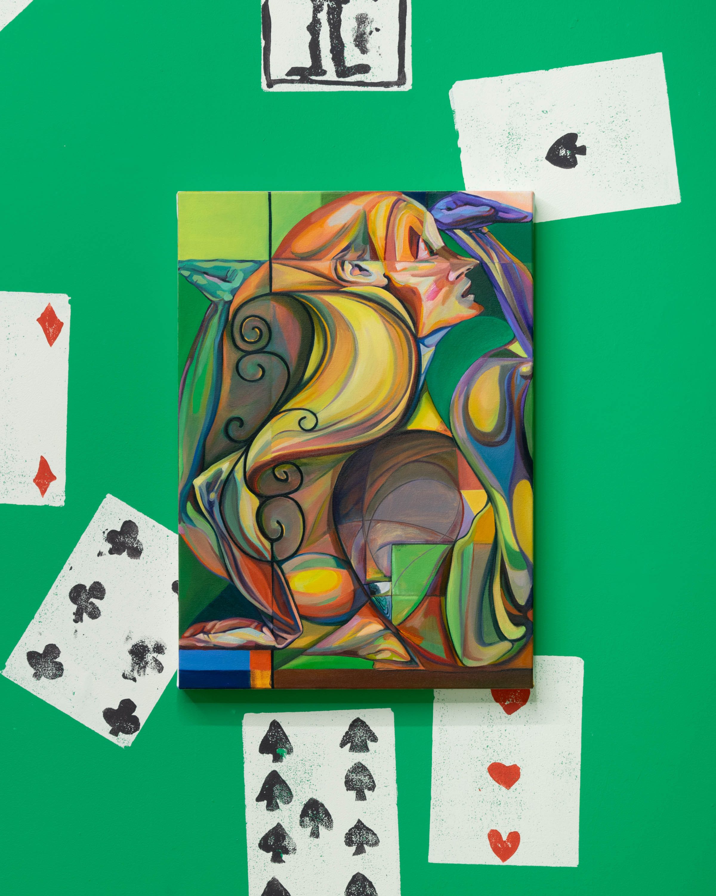 Make Like An Egyptian, Emma Cousin, Oil on canvas, 70 x 50 x 3cm, 2025