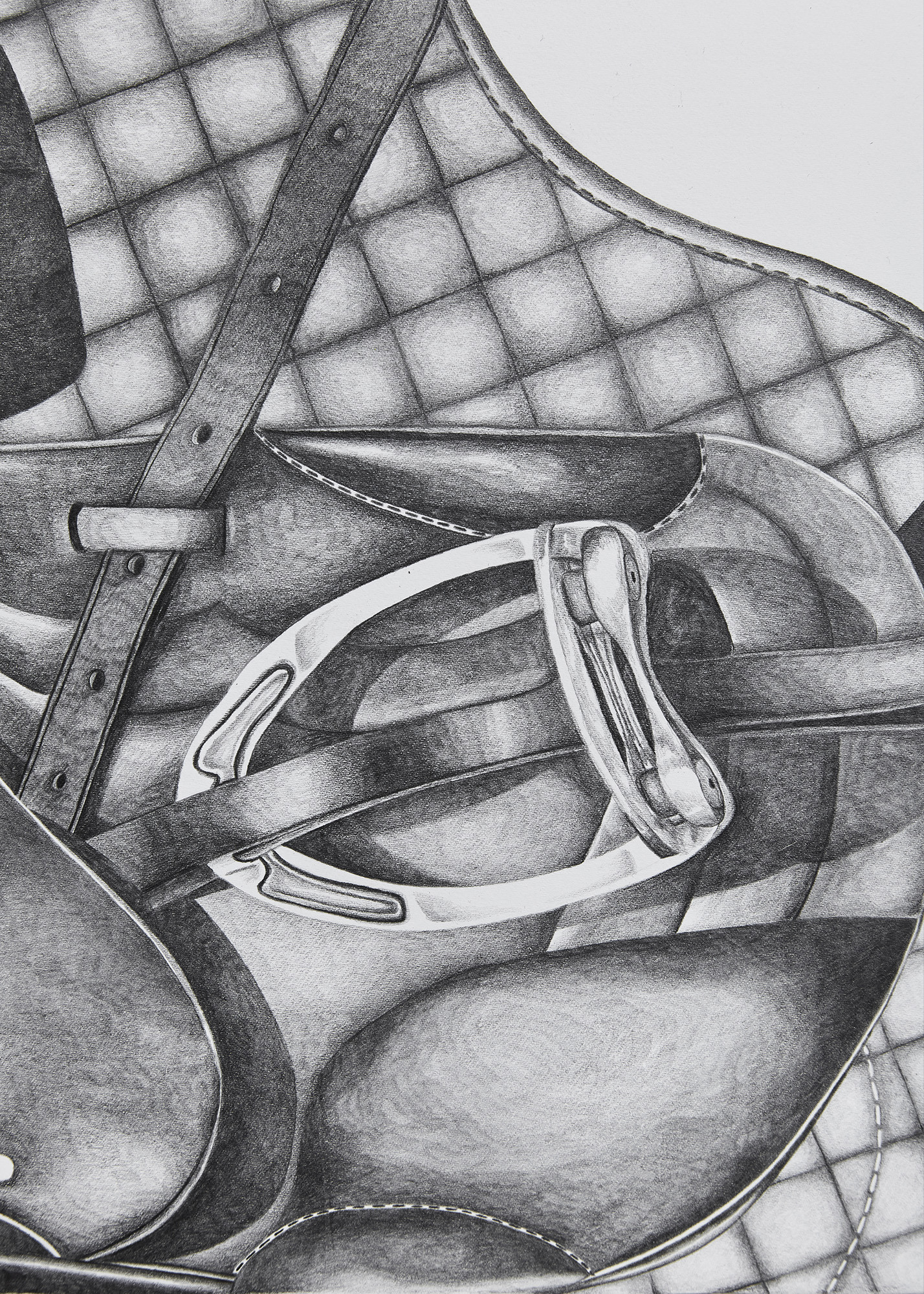 Grant Snail, 2025. Graphite, paper, metal frame. 78.1 x 67.8 x 2cm