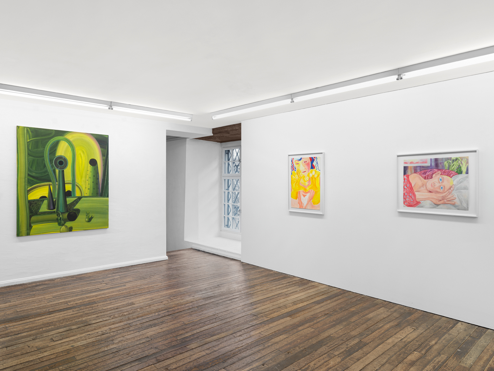 Milva Stutz | Sander van Deurzen, Bending, Dripping, Stumbling; installation view: Barbara Seiler, Zurich, 2025