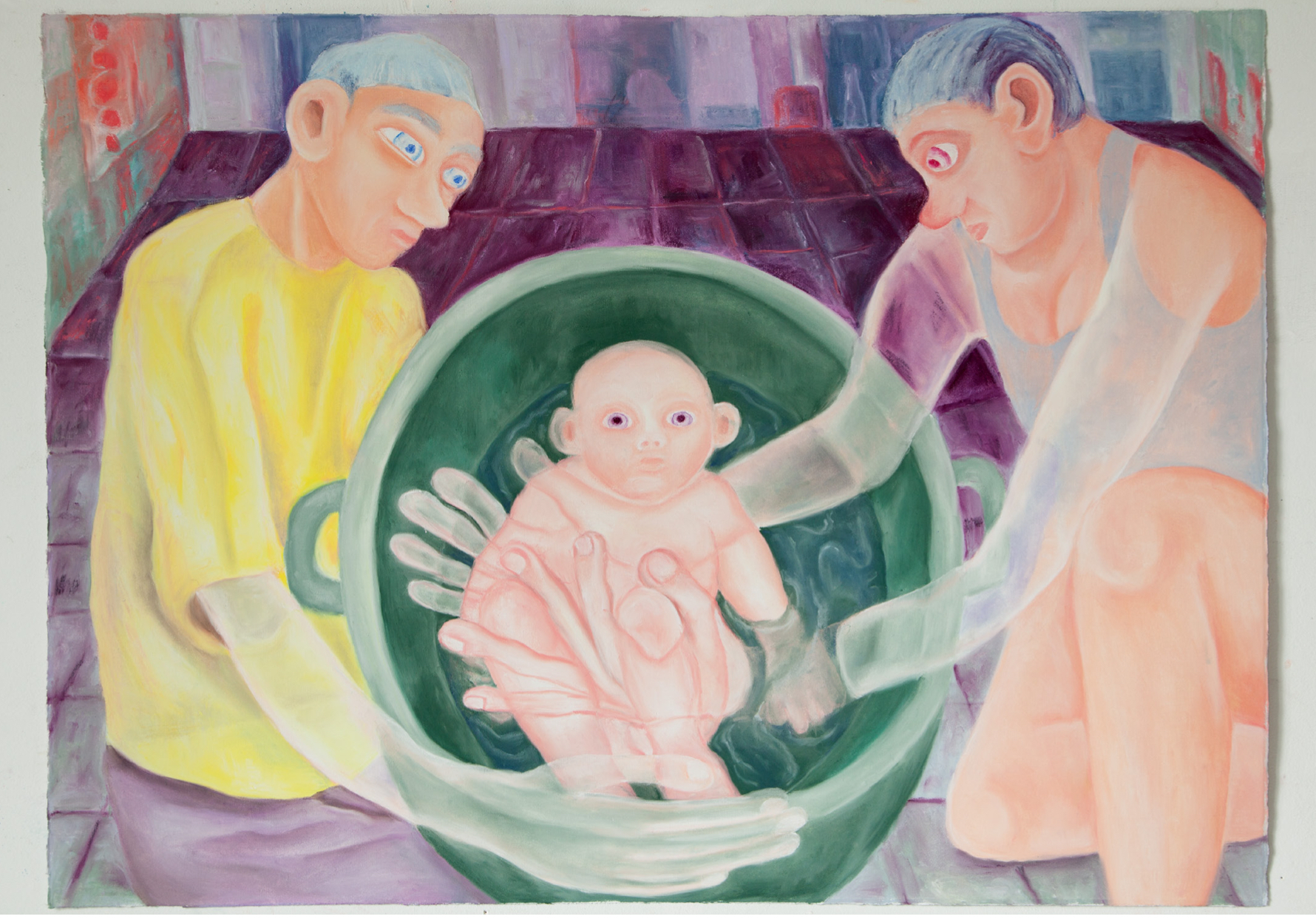 MILVA STUTZ I Did What I Could, 2024 Softpastell on paper, framed 56.5 x 77.2 cm