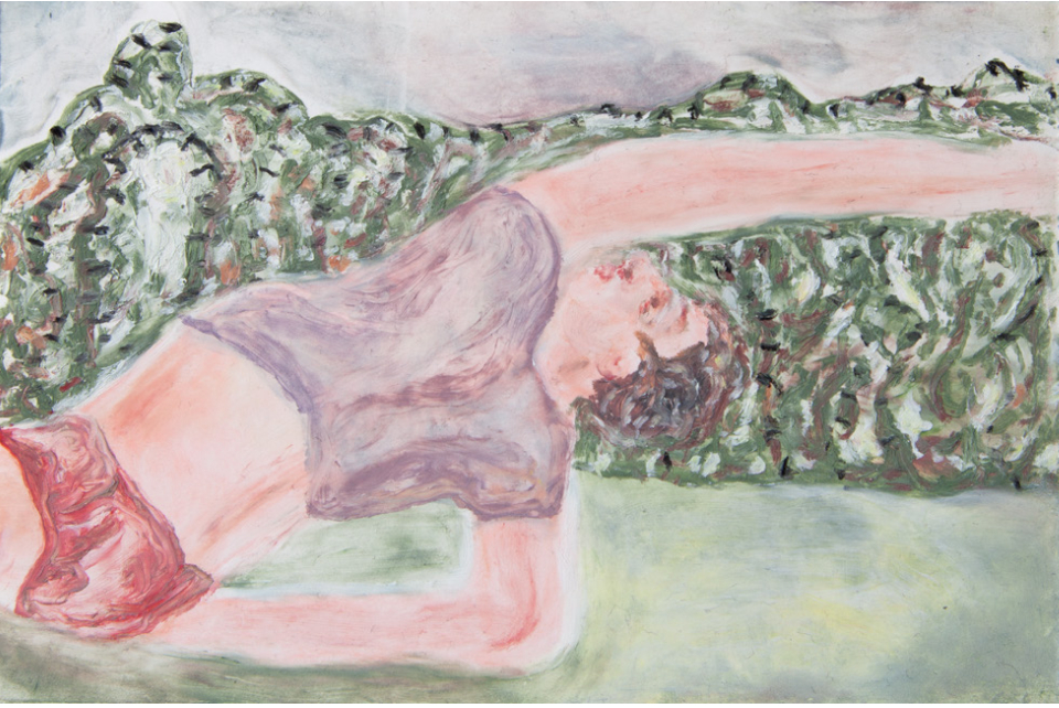 MILVA STUTZ Ohne Titel, 2024 Softpastell on paper, framed 12 x 18 cm