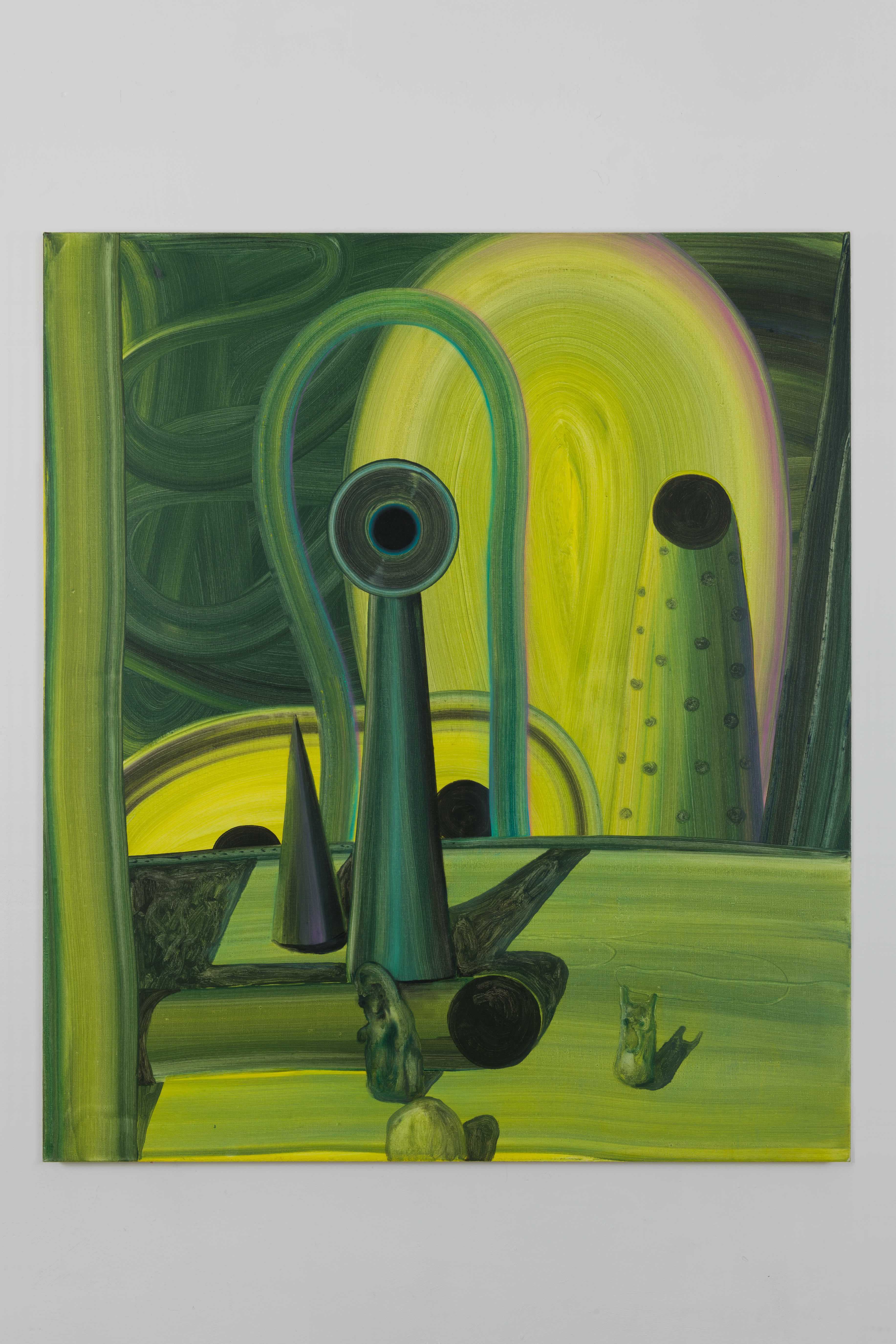 SANDER VAN DEURZEN Maybe on Monday, 2022 Acrylic- and oilpaint on canvas 138 x 120 cm