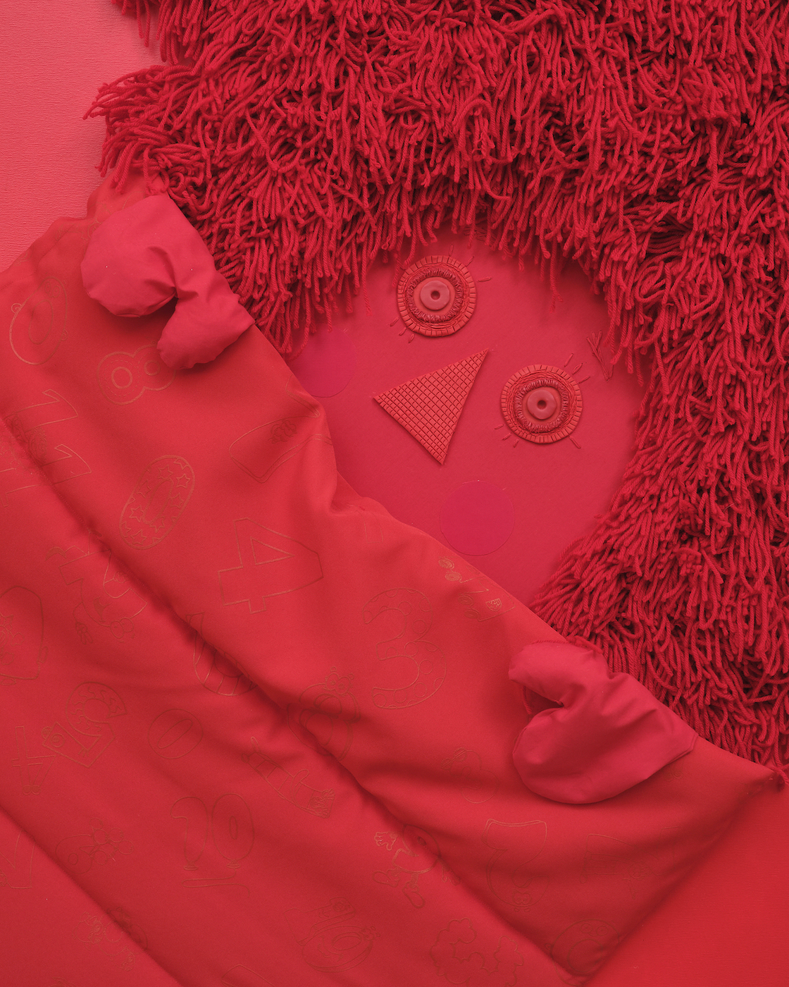 Jason Yates, The Playdate of Purgatory, 2023 Mixed media on canvas 72 x 72 inches