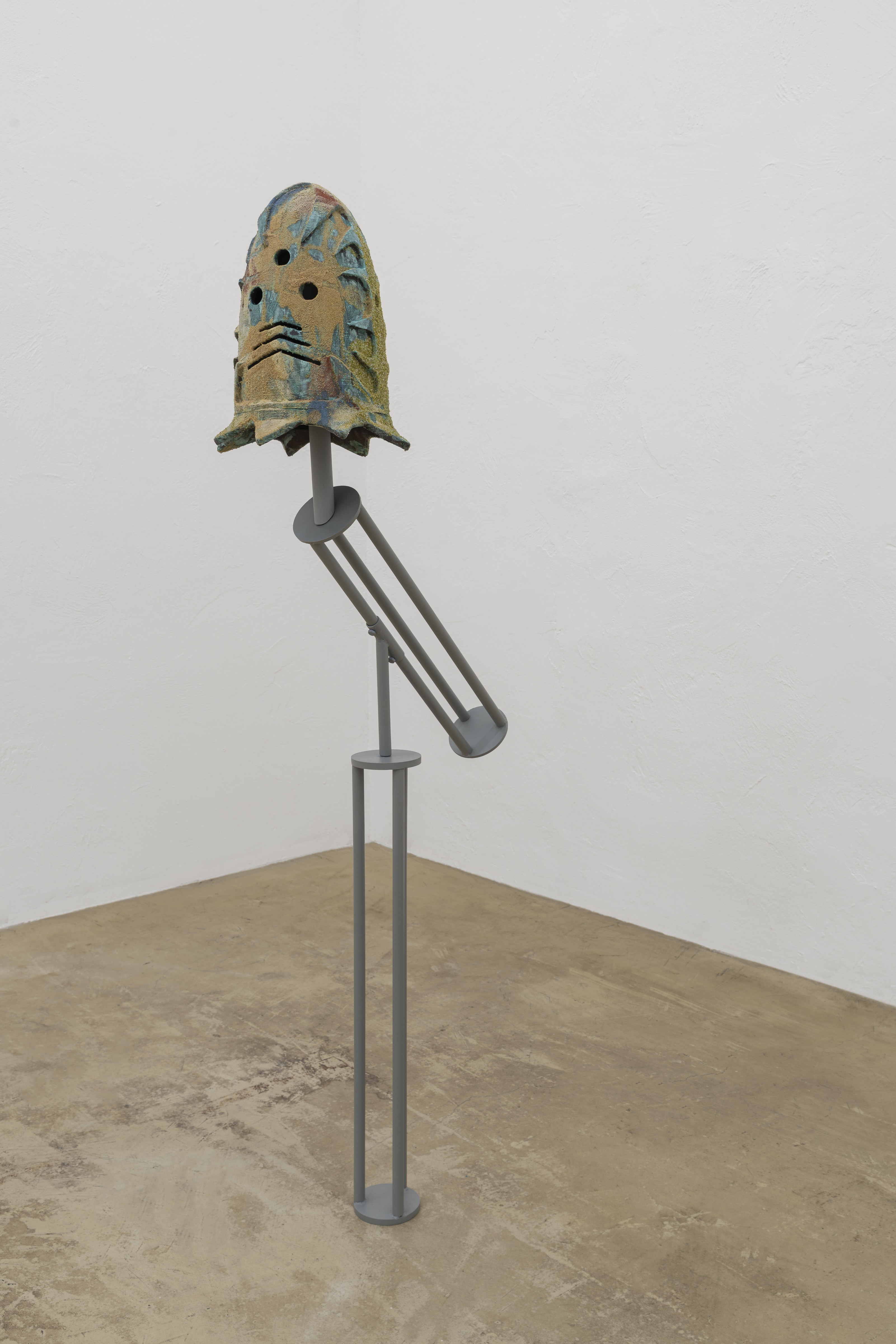 MN_022 - MN_022a - MN_022b Matteo Nasini, Gli Esultanti, 2025 PLA, glass, concrete, sand, copper, iron and enamel, 28x150x60 cm, d. 28x38 cm