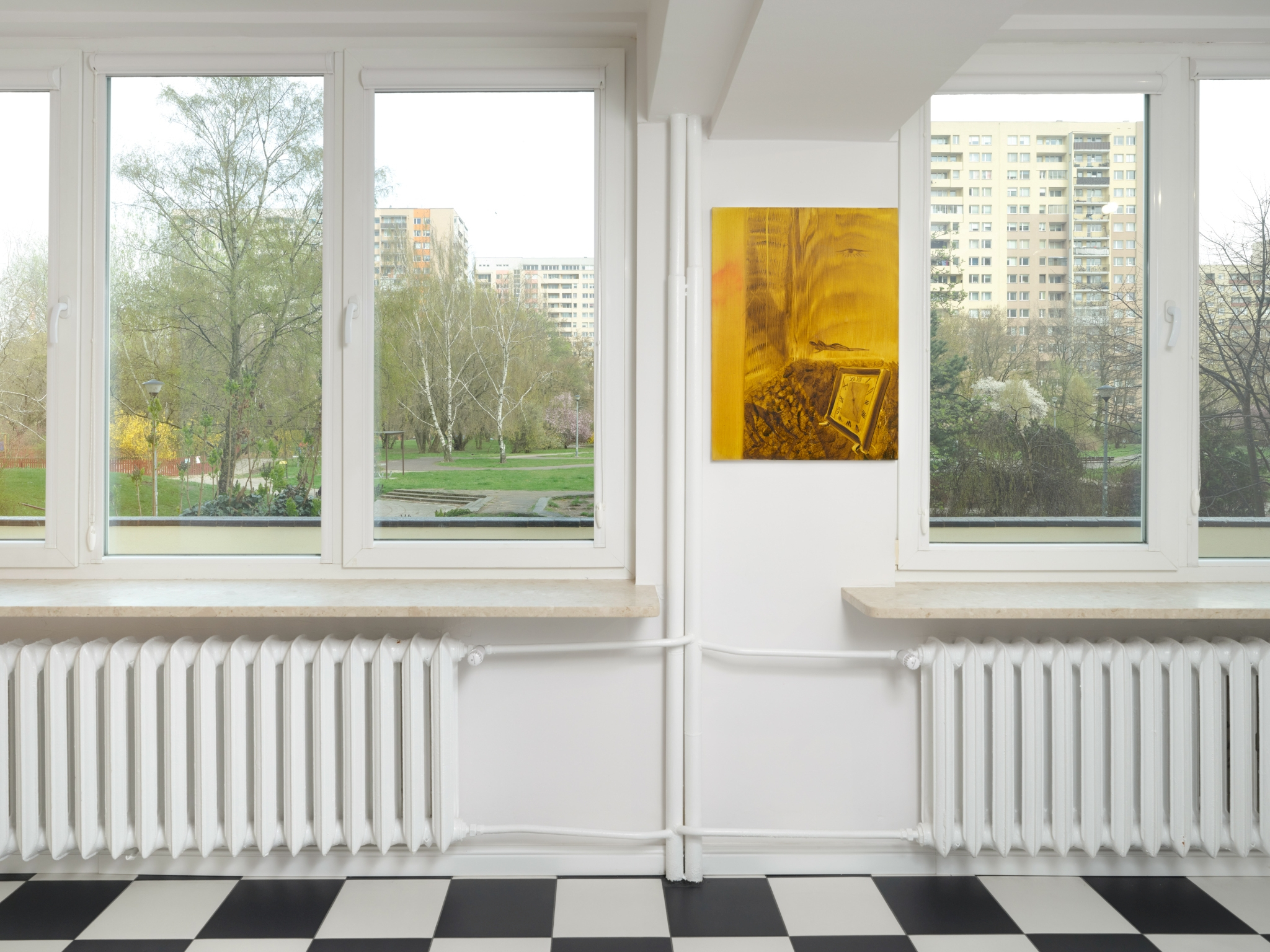 Amelia Woroszył, “A postcard from the Sandman”, 2025, oil on canvas, 54 x 73 cm