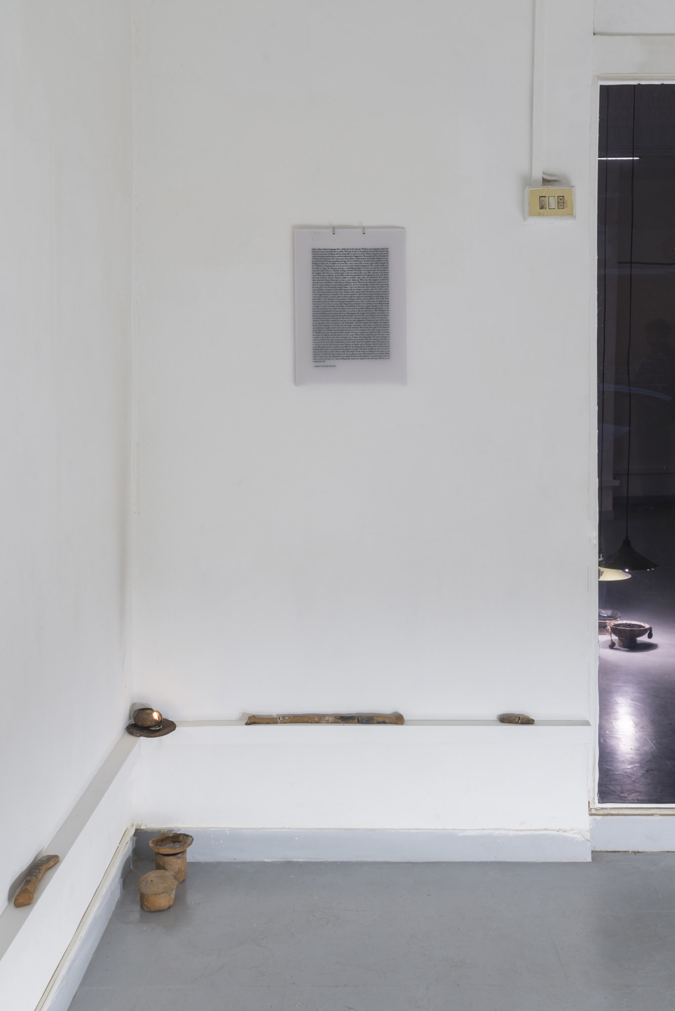 Slaked in curved light, 2025, exhibition view, Lateral Roma, Rome, IT