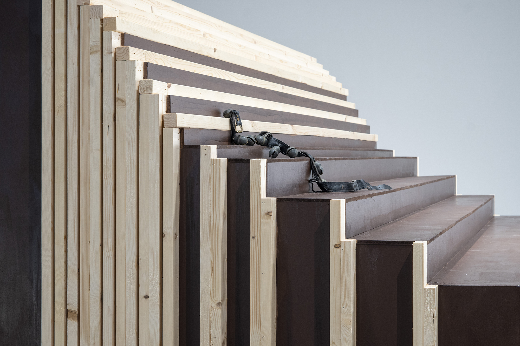 Kay Yoon, Detail View of I Eat My Own Tale (When a Dining Table Becomes Theater) (2025)