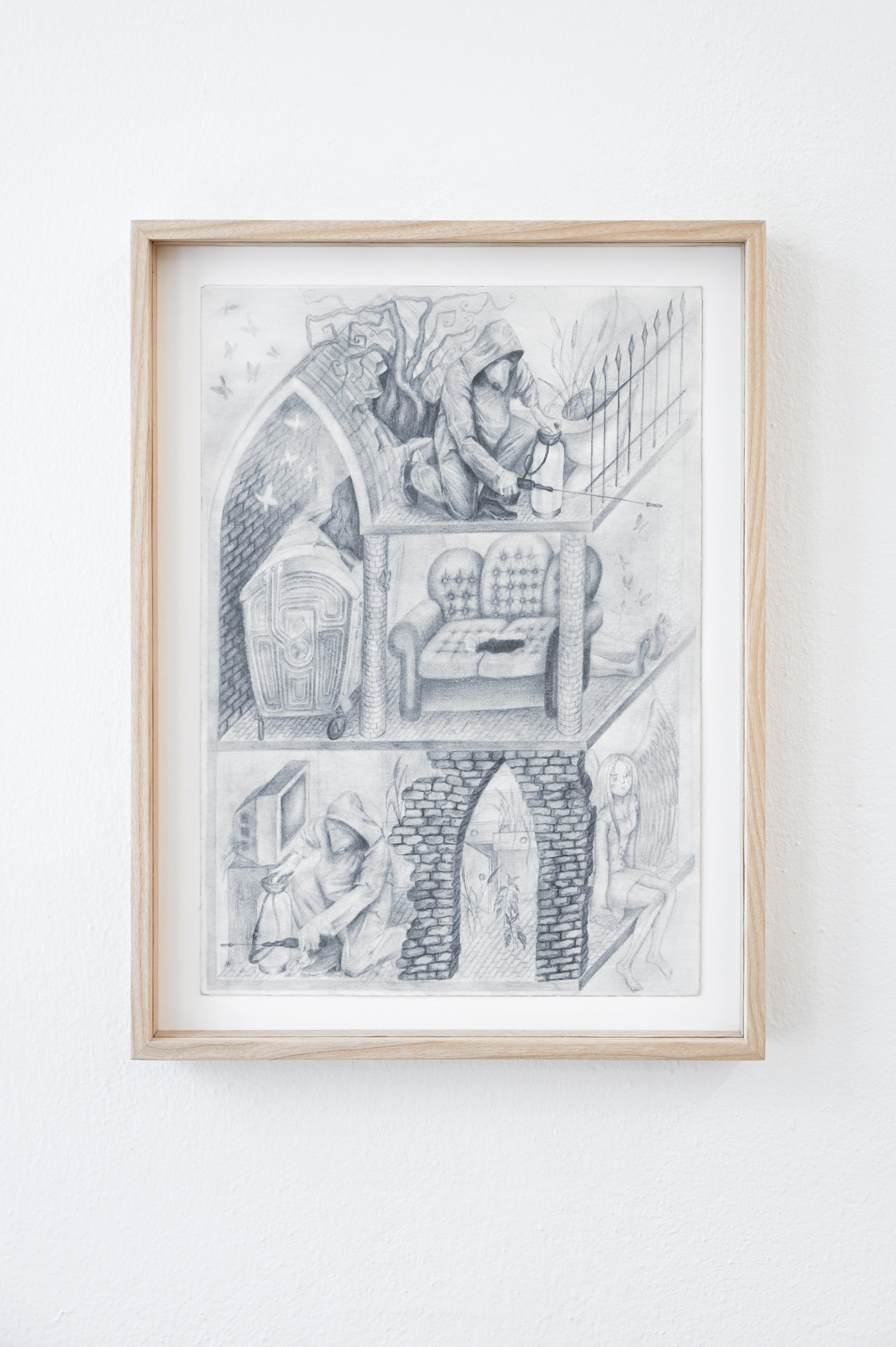 Maryna Sakoszewska, Post Mortem, 21 x 29 cm, pencil on paper