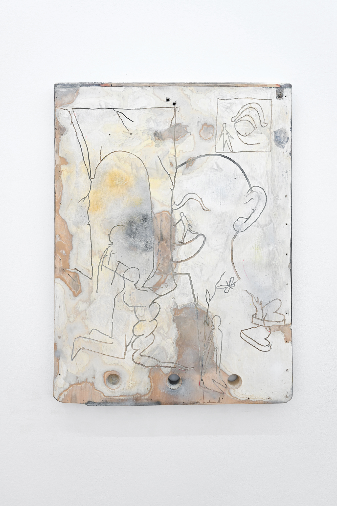 Paweł Marcinek, Complex Problem (Zlozony Problem) . 100 x 74 cm. Furniture, acrylic