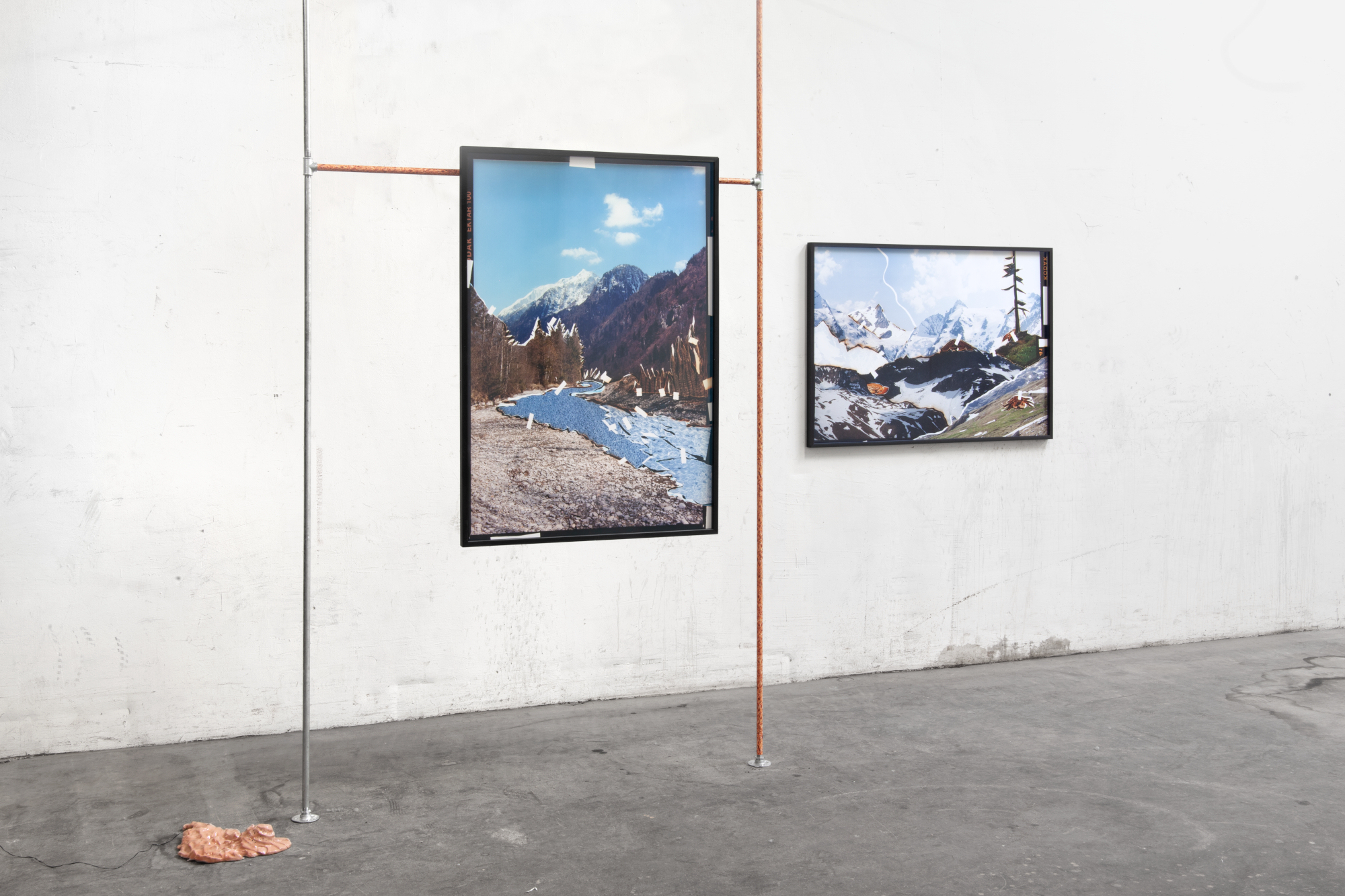 Lefe: Mara Novak | first course | 2023 - Right: Mara Novak | serving landscape noodle river | 2023
