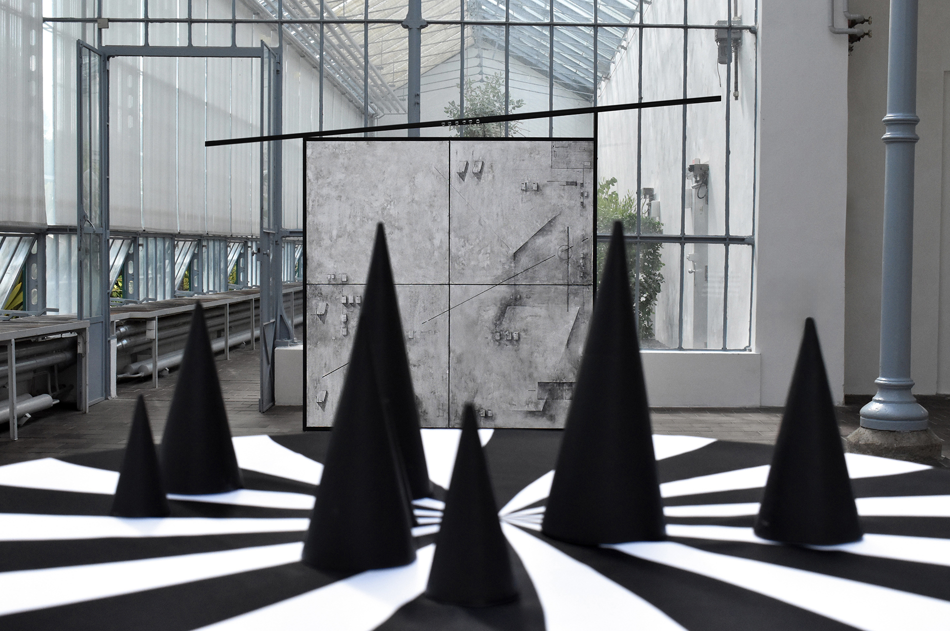 Georg Dahled & Sofiia Yesakova: Vanitous Spectre, exhibition view Iron House, Nymphenburg Palace, Munich, 2025