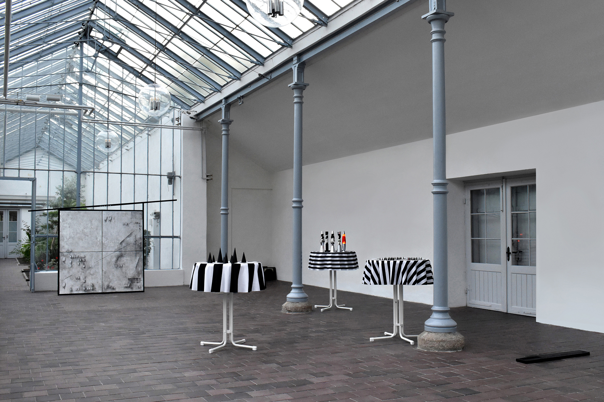 Georg Dahled & Sofiia Yesakova: Vanitous Spectre, exhibition view Iron House, Nymphenburg Palace, Munich, 2025