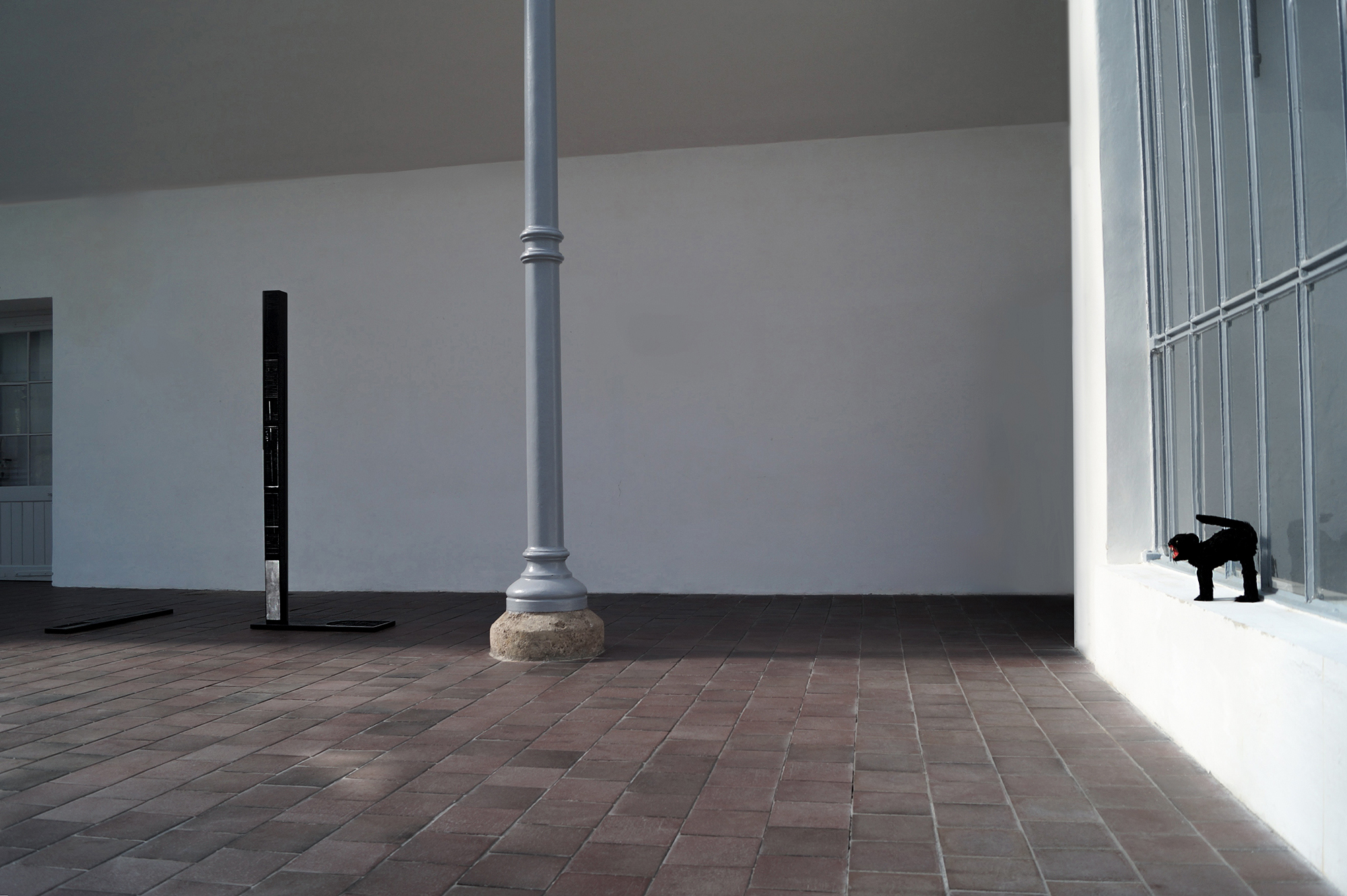 Georg Dahled & Sofiia Yesakova: Vanitous Spectre, exhibition view Iron House, Nymphenburg Palace, Munich, 2025.