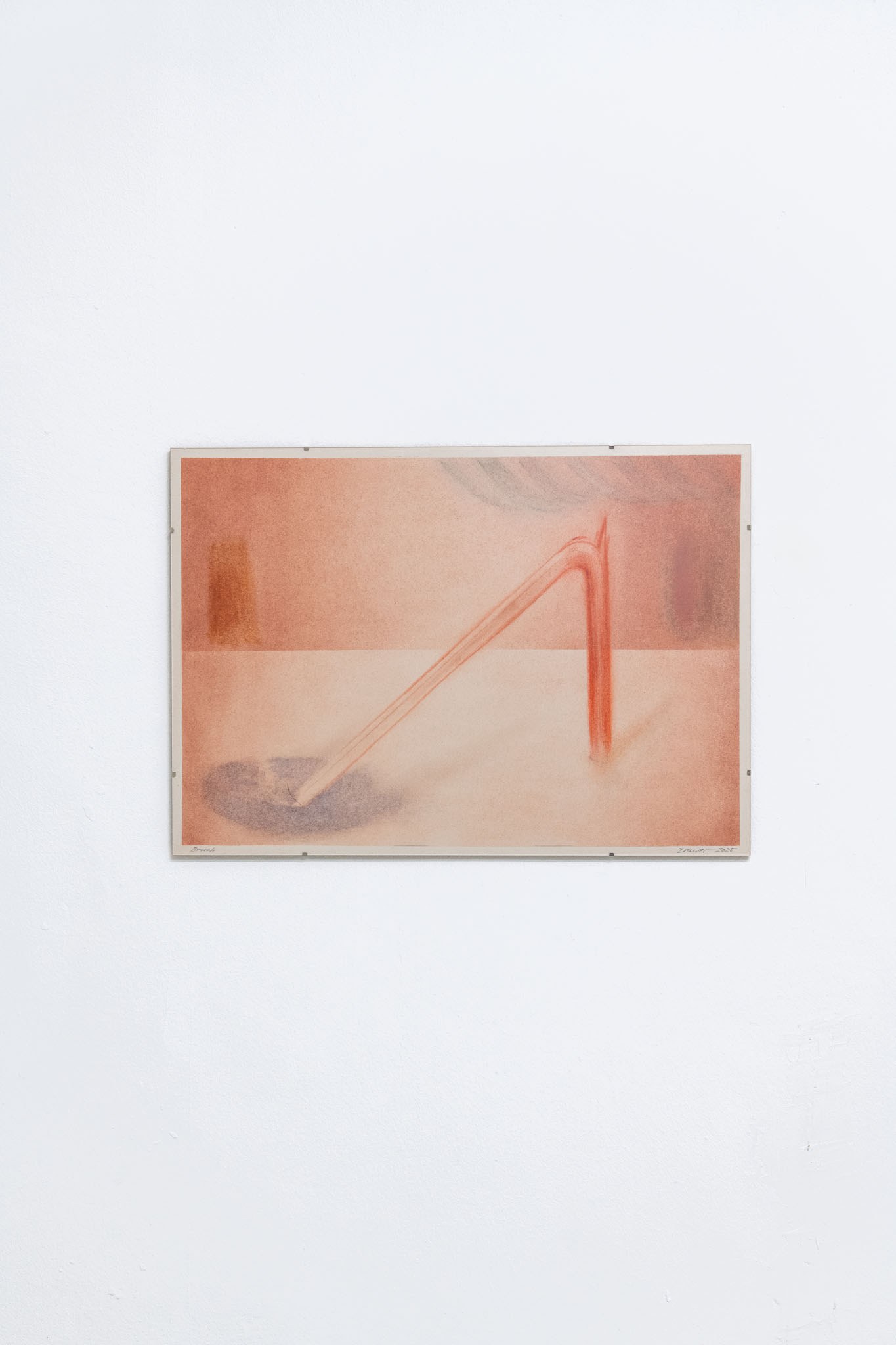 Jan Brauer, 'Phantom - Die Chimäre Landschaft', Mixed media on cardboard, 57 x 40 cm, 2025