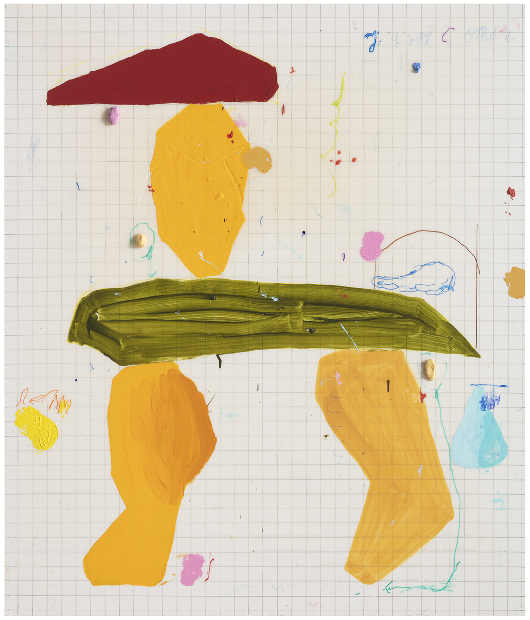 Jussi Goman: Monolith (2025), acrylic on canvas, 170 x 145 cm.