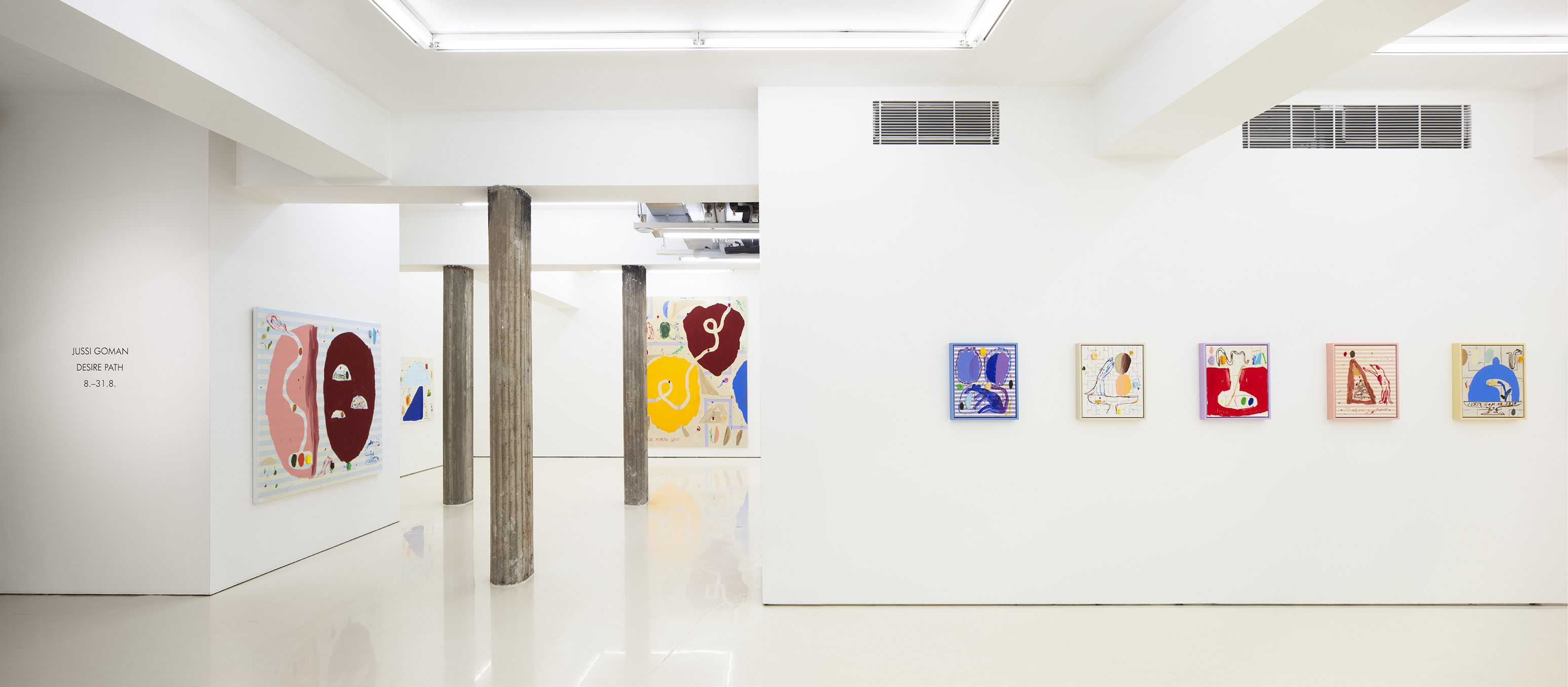 Exhibition view of Jussi Goman: Desire Path at Helsinki Contemporary, 8.-31.8.2025. Photo: Jussi Tiainen.