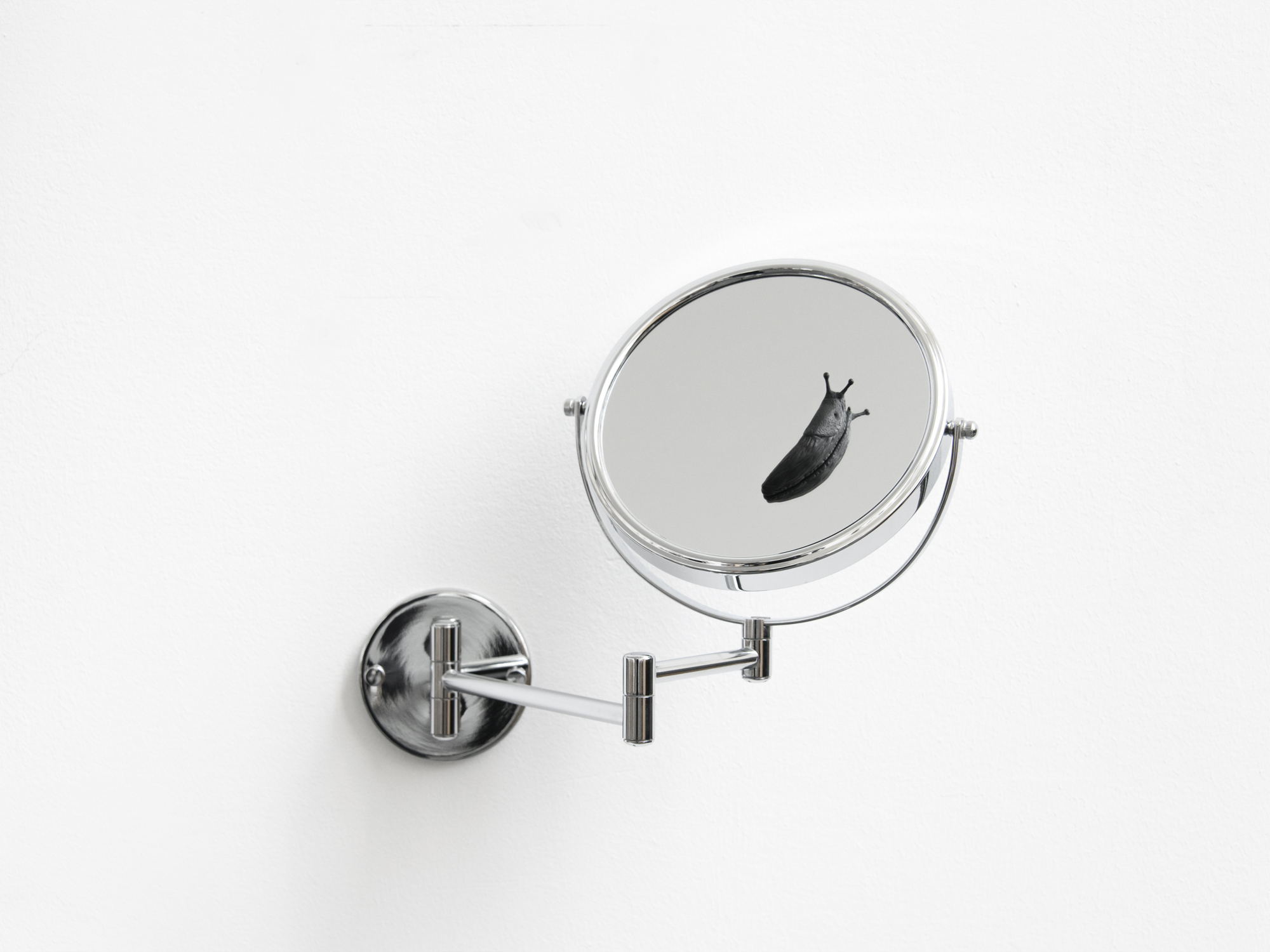 Elmgreen & Dragset, Mirror, mirror ..., 2023, mirror, chrome, steel, bronze, lacquer, 31.5 x 25.5 x 3 cm, Edition 4 of 5 + 2 AP