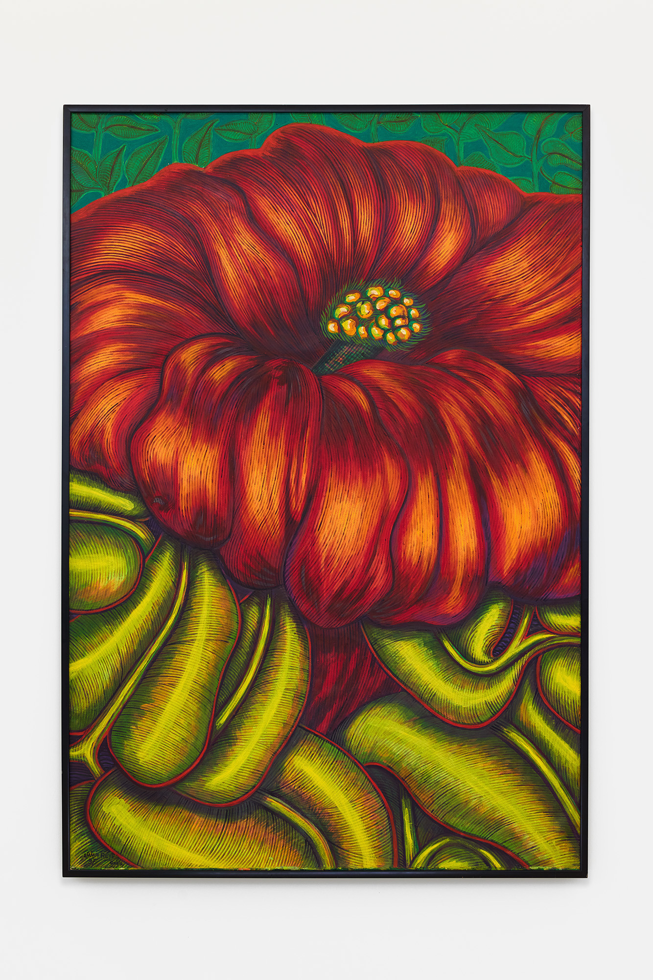 Emma Reyes, untitled, 1987, oil on linen, 193 × 130 cm