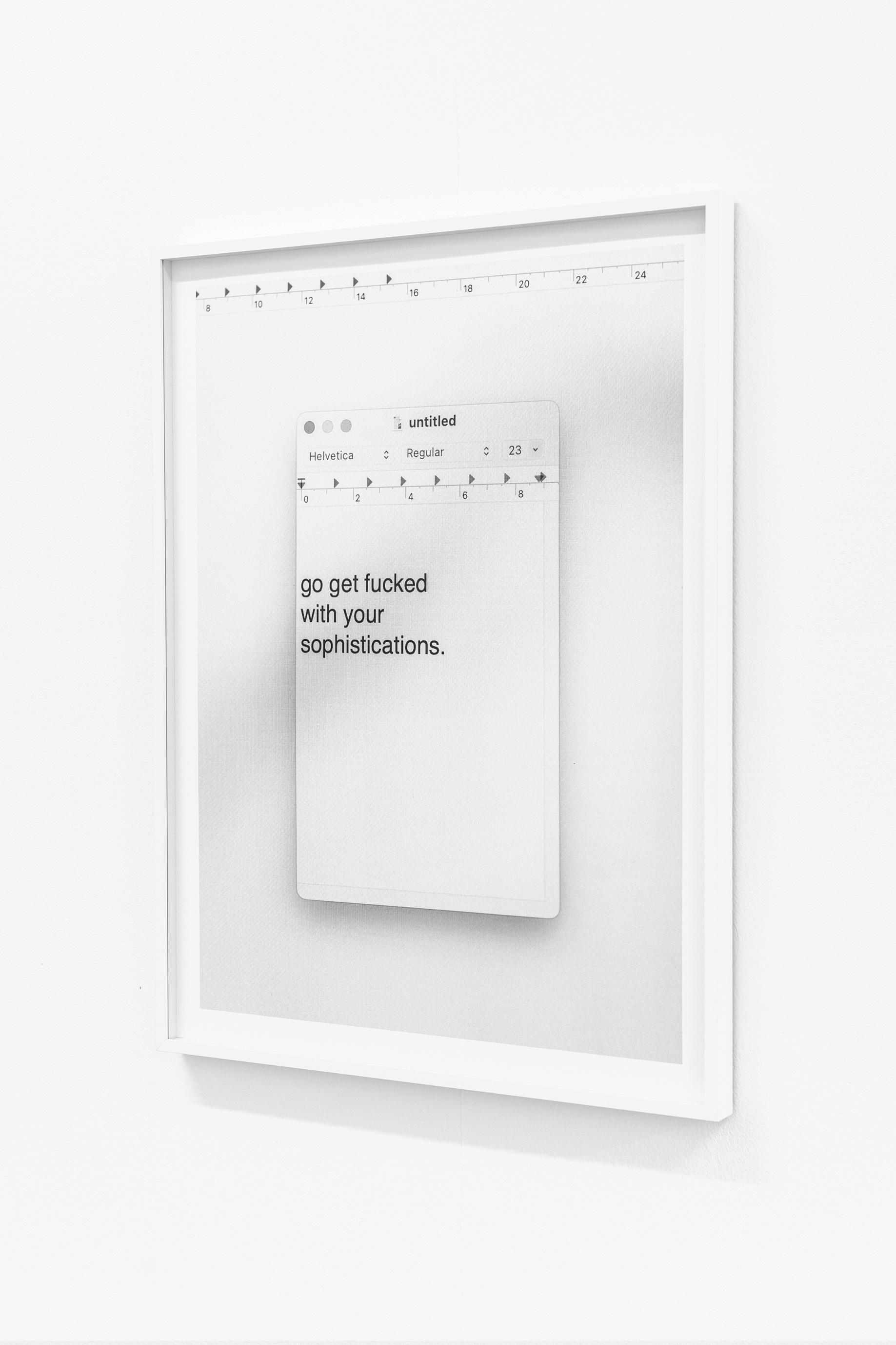 Samuel Henne, “untitled #01”, from “untitled (note to self)”, Fine Art Print, 60x45 cm, 2025